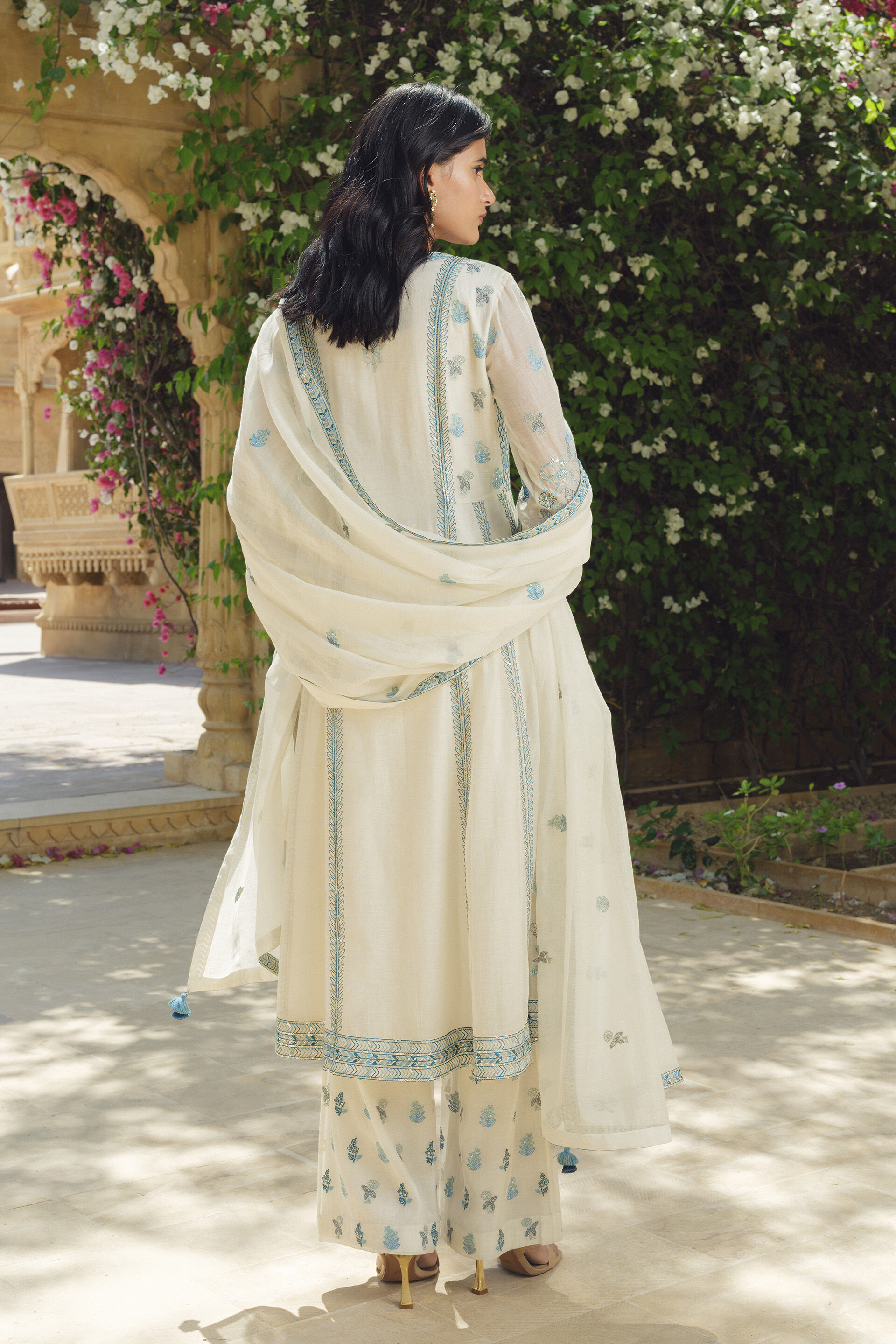 Hafdis Embroidered Mul Suit Set - Natural, Natural, image 3