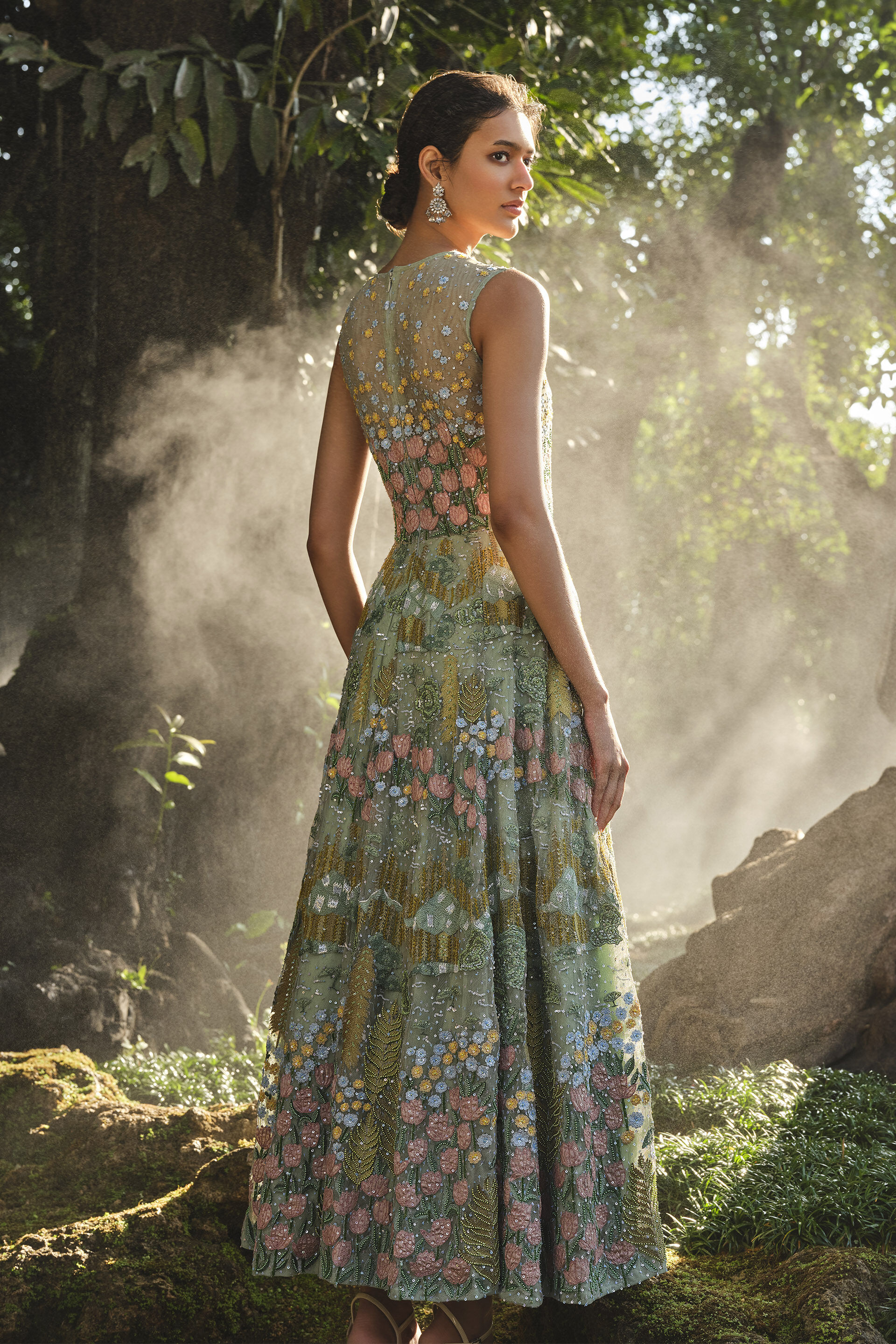 Lakeforest Embroidered Dress - Sage, Sage, image 2