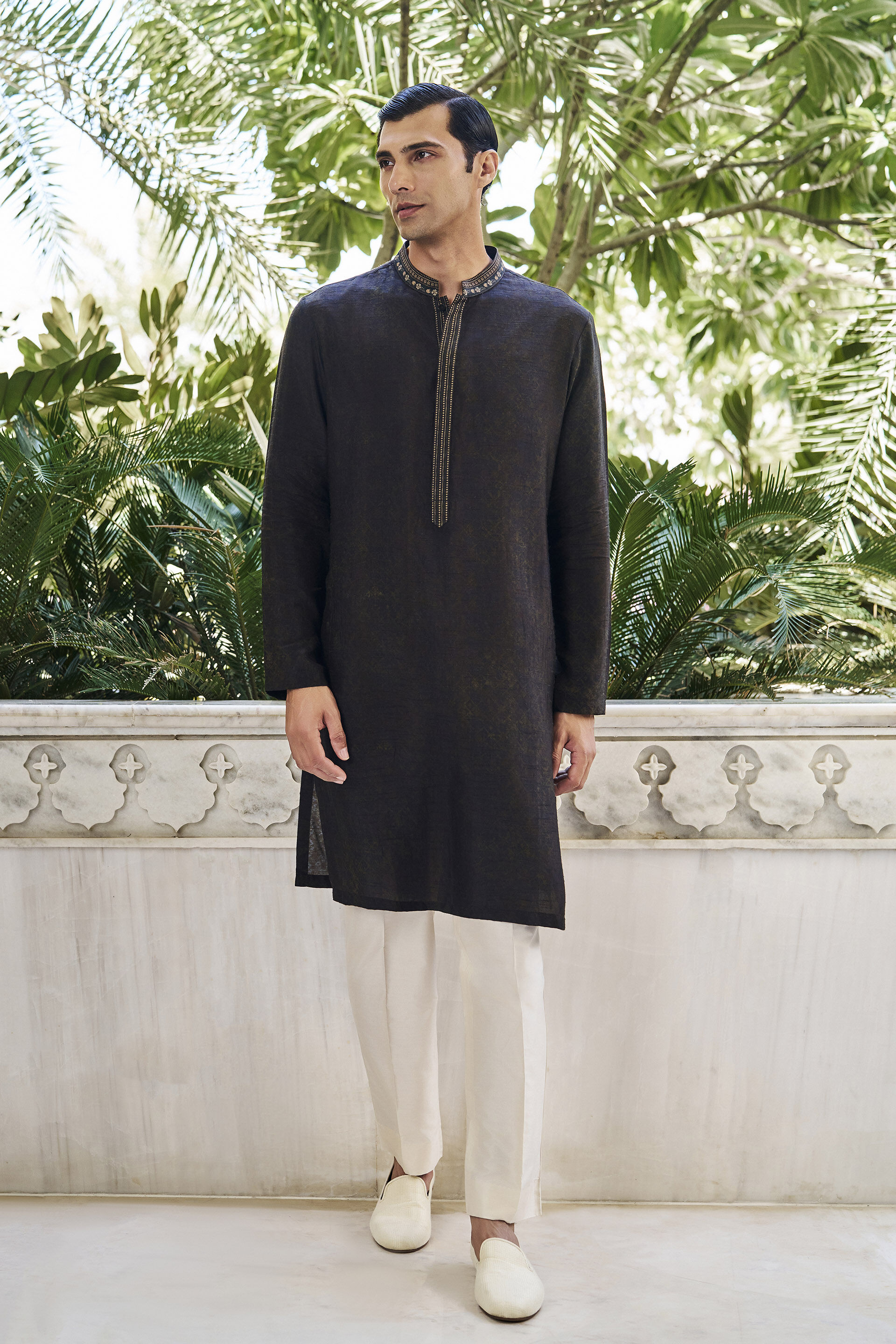 Manan Brown Kurta, , image 1