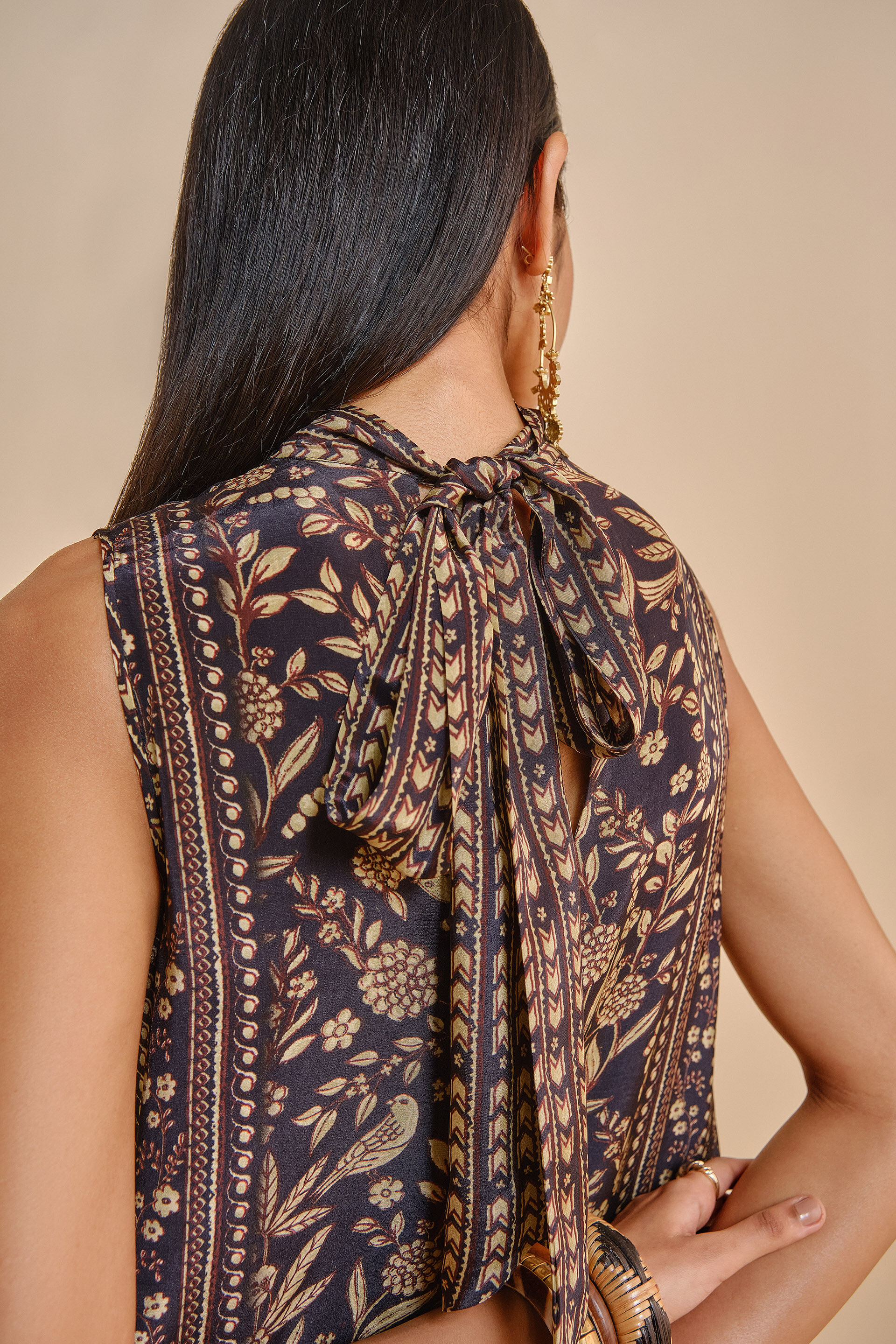 anita dongre black dress New Anthropologie Gold & Beige Midi "Paint Stripe Dress" by Moulinette   The Mustard Dandelion