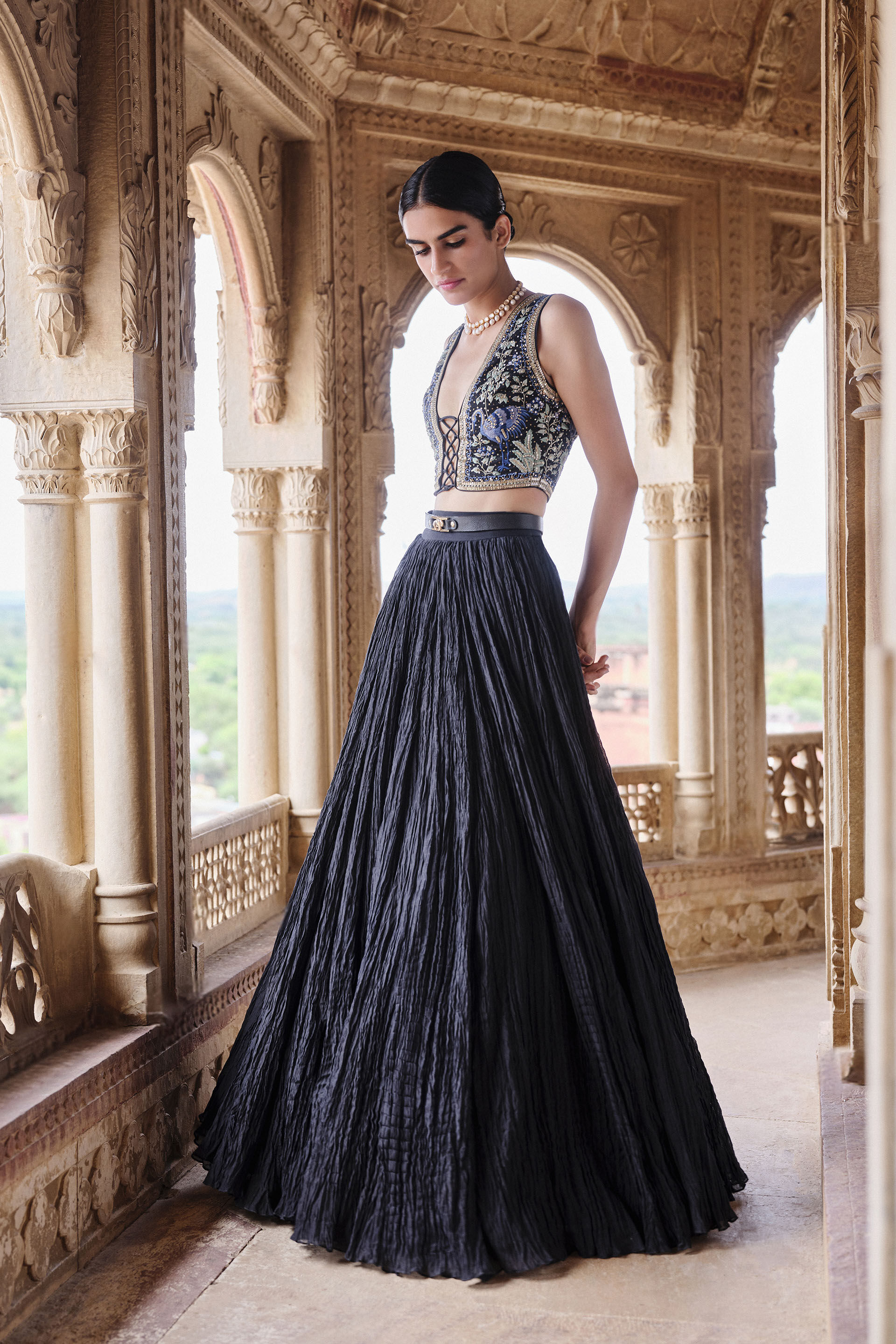 Embroidered Skirt for Women Knee Length Indo Western Outfits Wedding Guest  Dress - Etsy