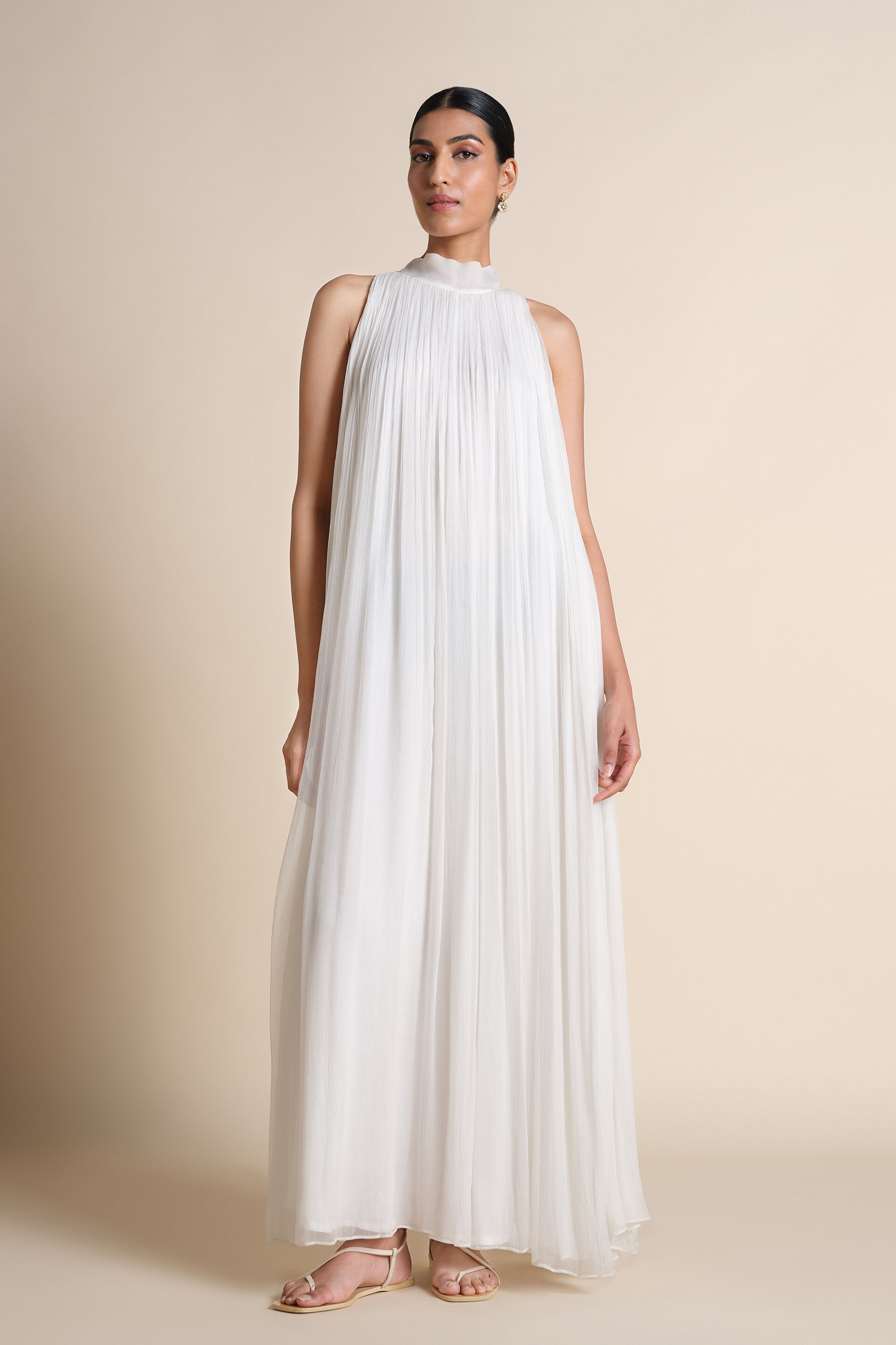 Mountain Mist Embroidered Jacket Set - Ivory, Ivory, image 4