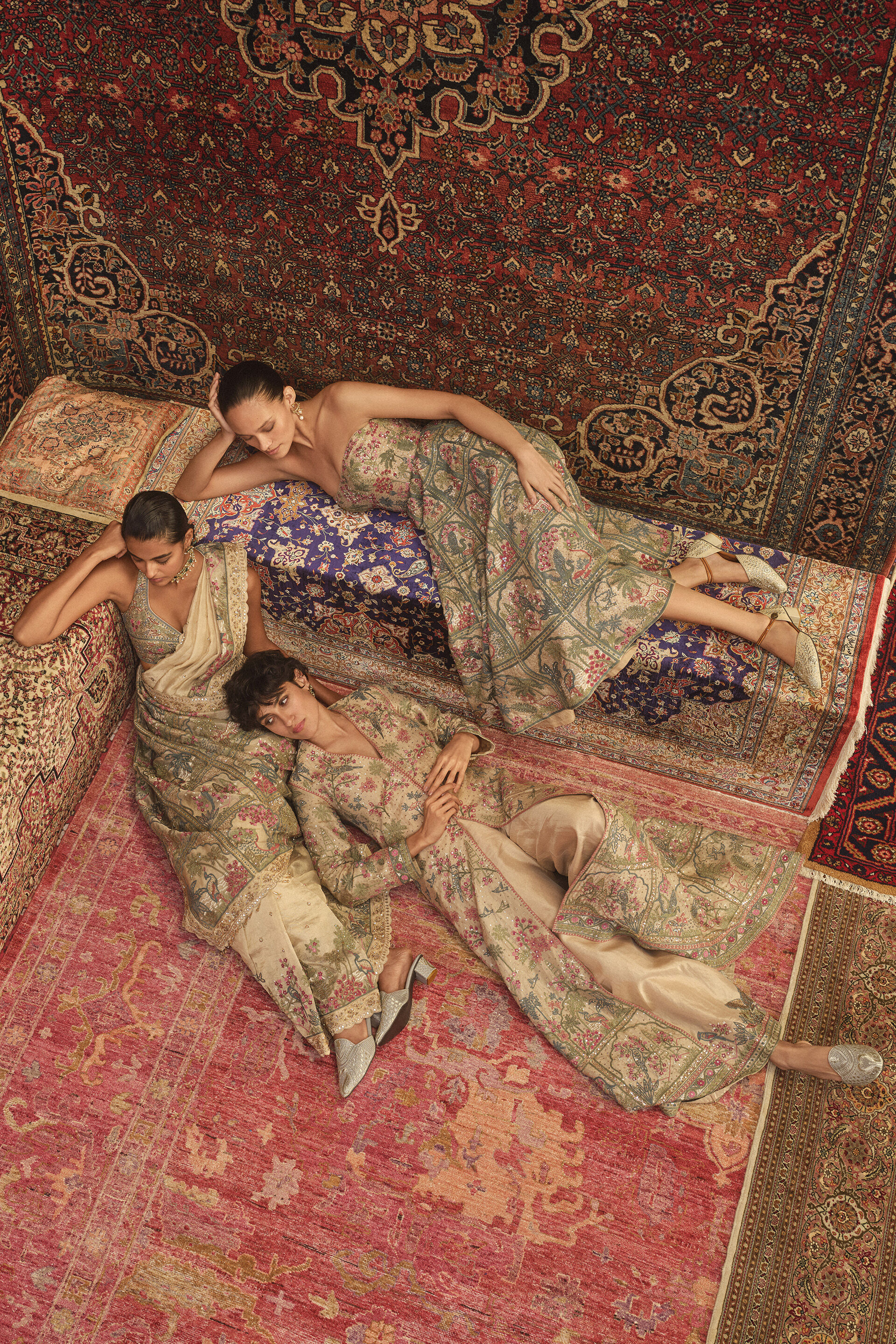 Sramana SEWA Hand-embroidered Jacket Set - Gold, Gold, image 4