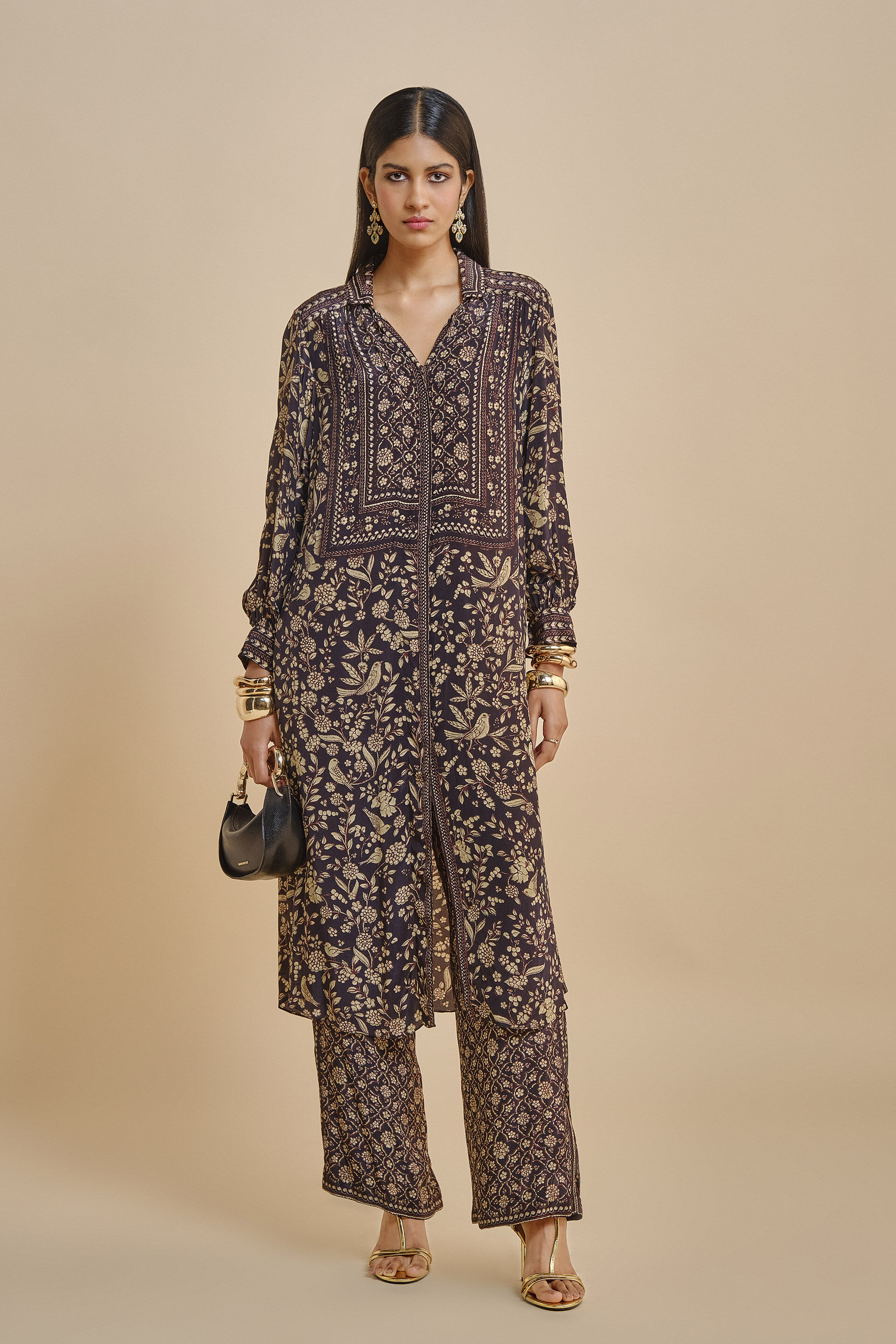 Rimaza Kurta Set - Black