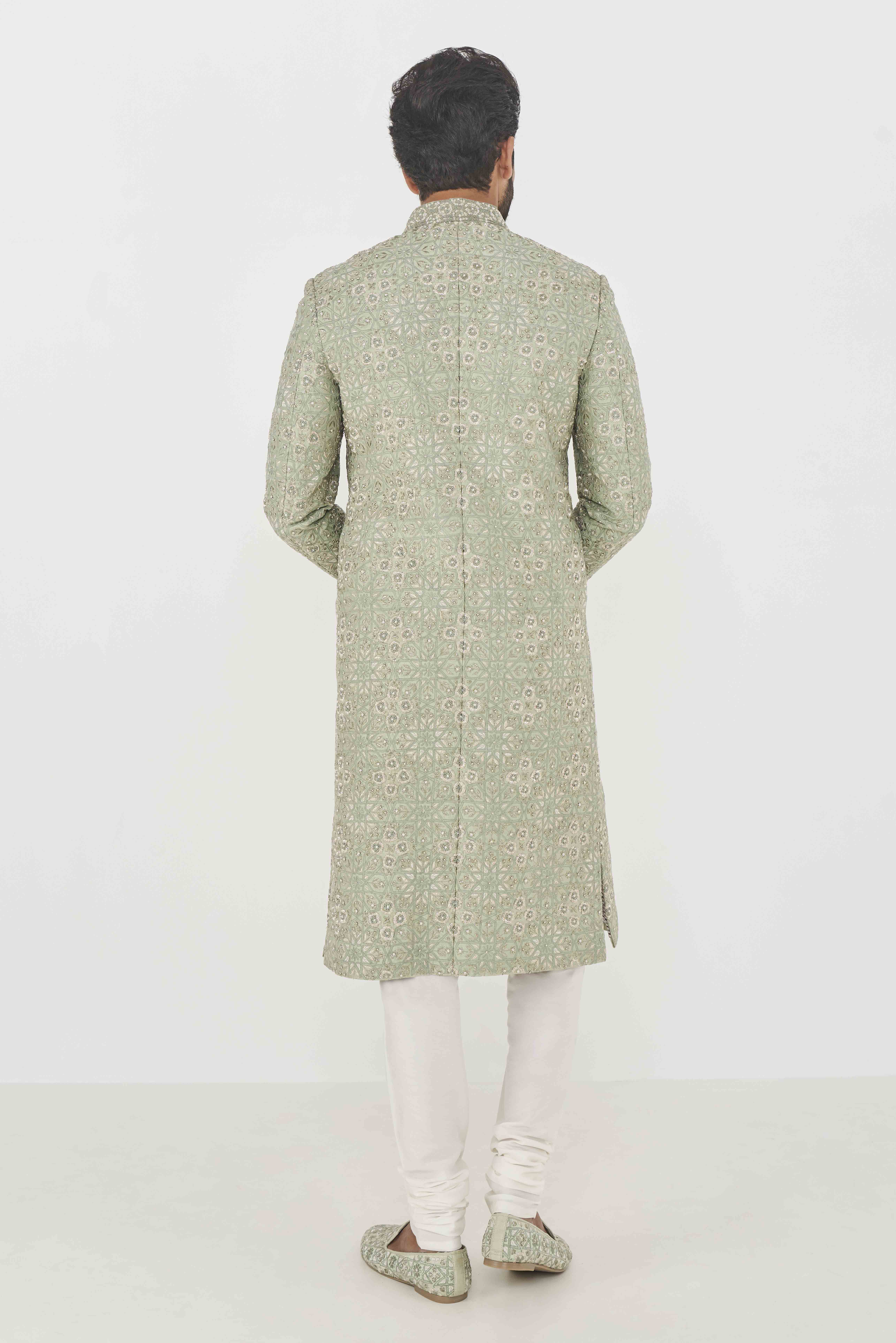 Aadel Sherwani - Sage Green