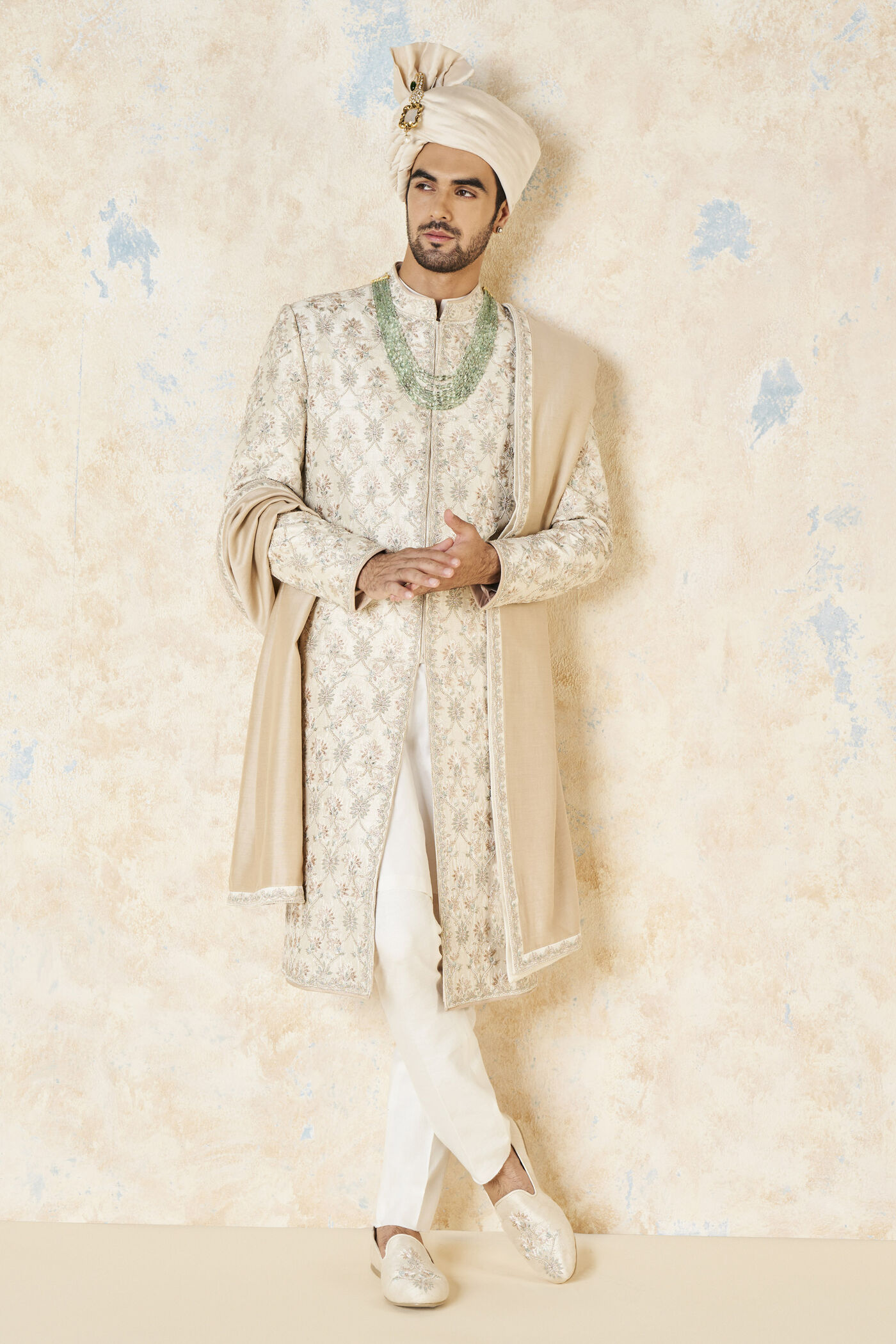 Buy Aasvik Sherwani Ivory Online for Wedding from Anita Dongre