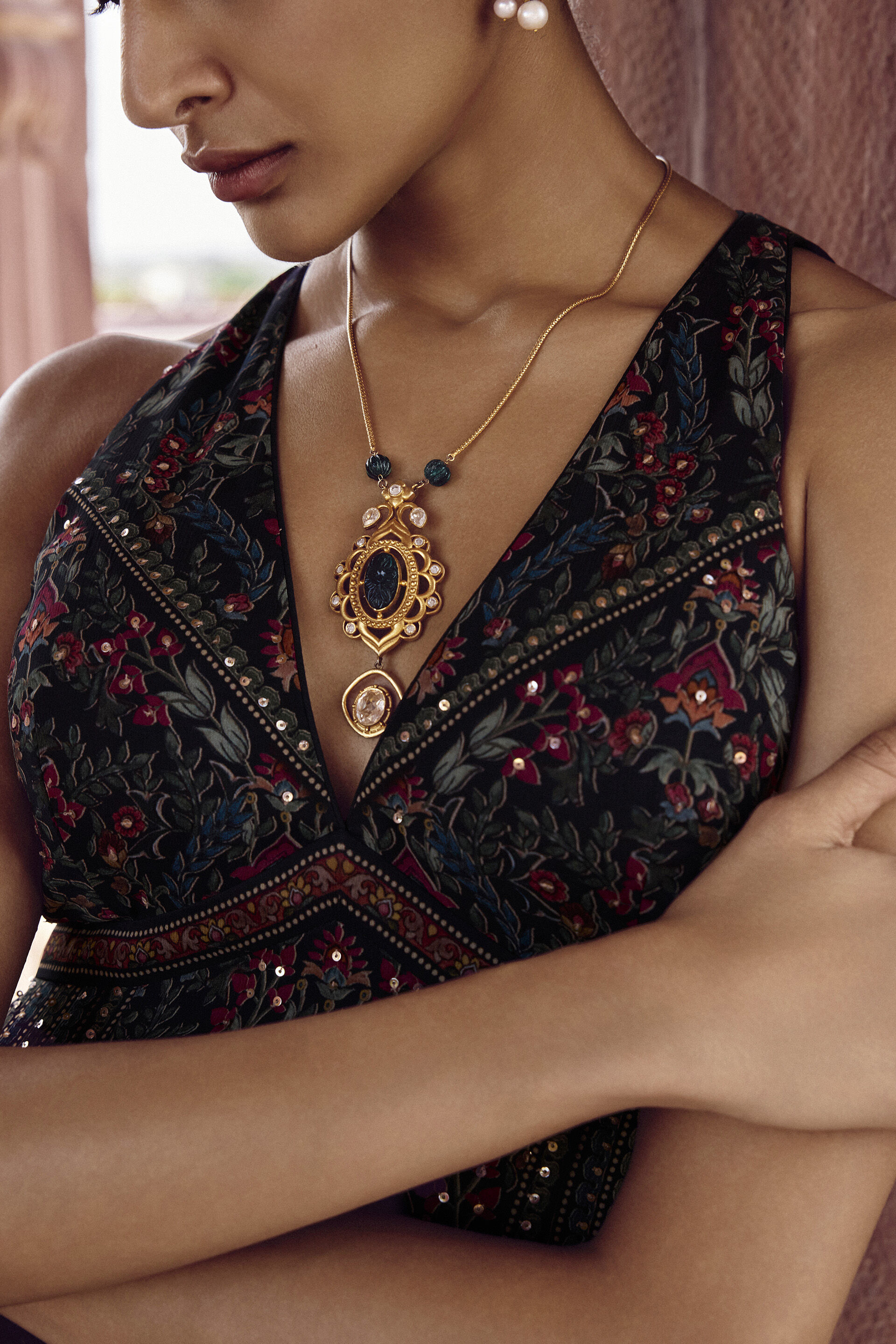 Nameera Gown - Black, Black, image 5