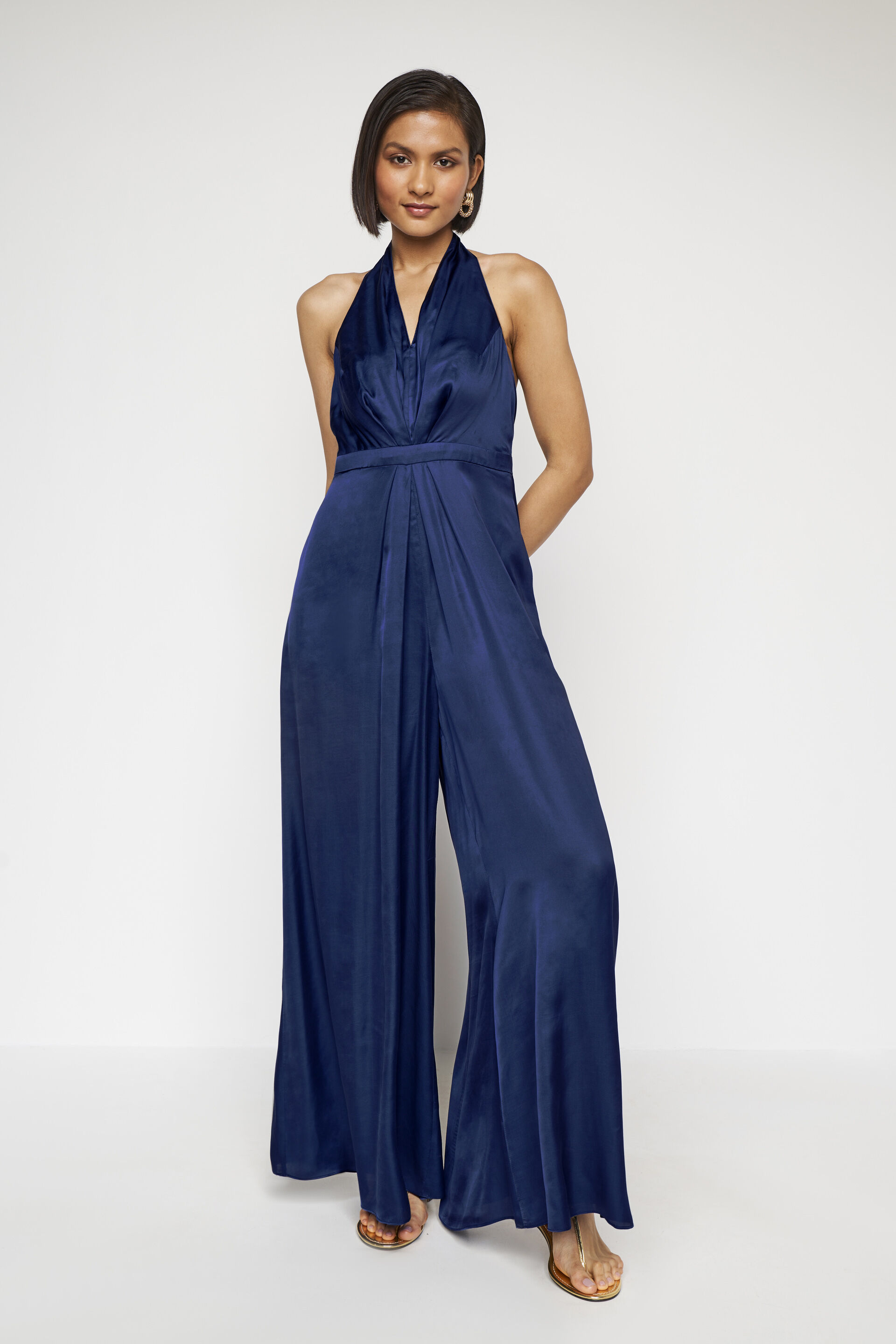 royal blue jumpsuit dress