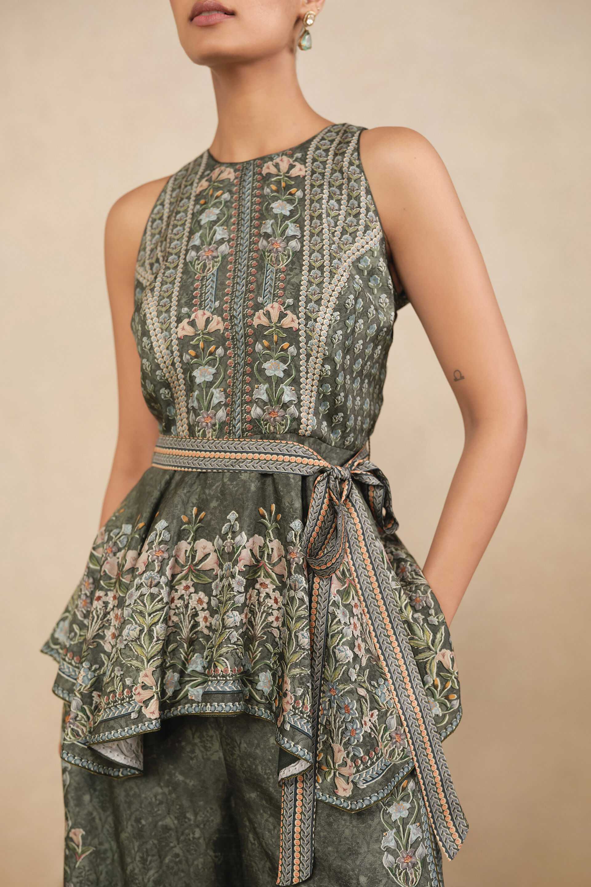 Zoya Palazzo Set - Green, Green, image 5