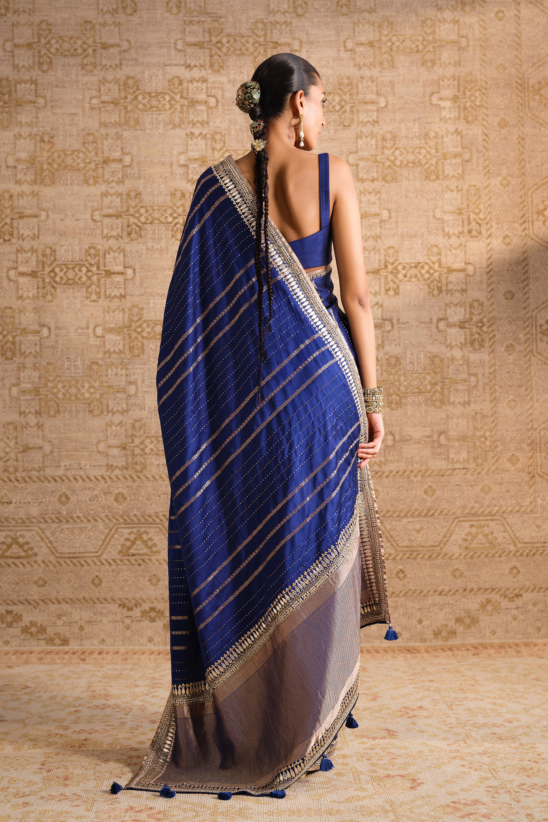 Drishika Handwoven Benarasi Silk Saree - Blue