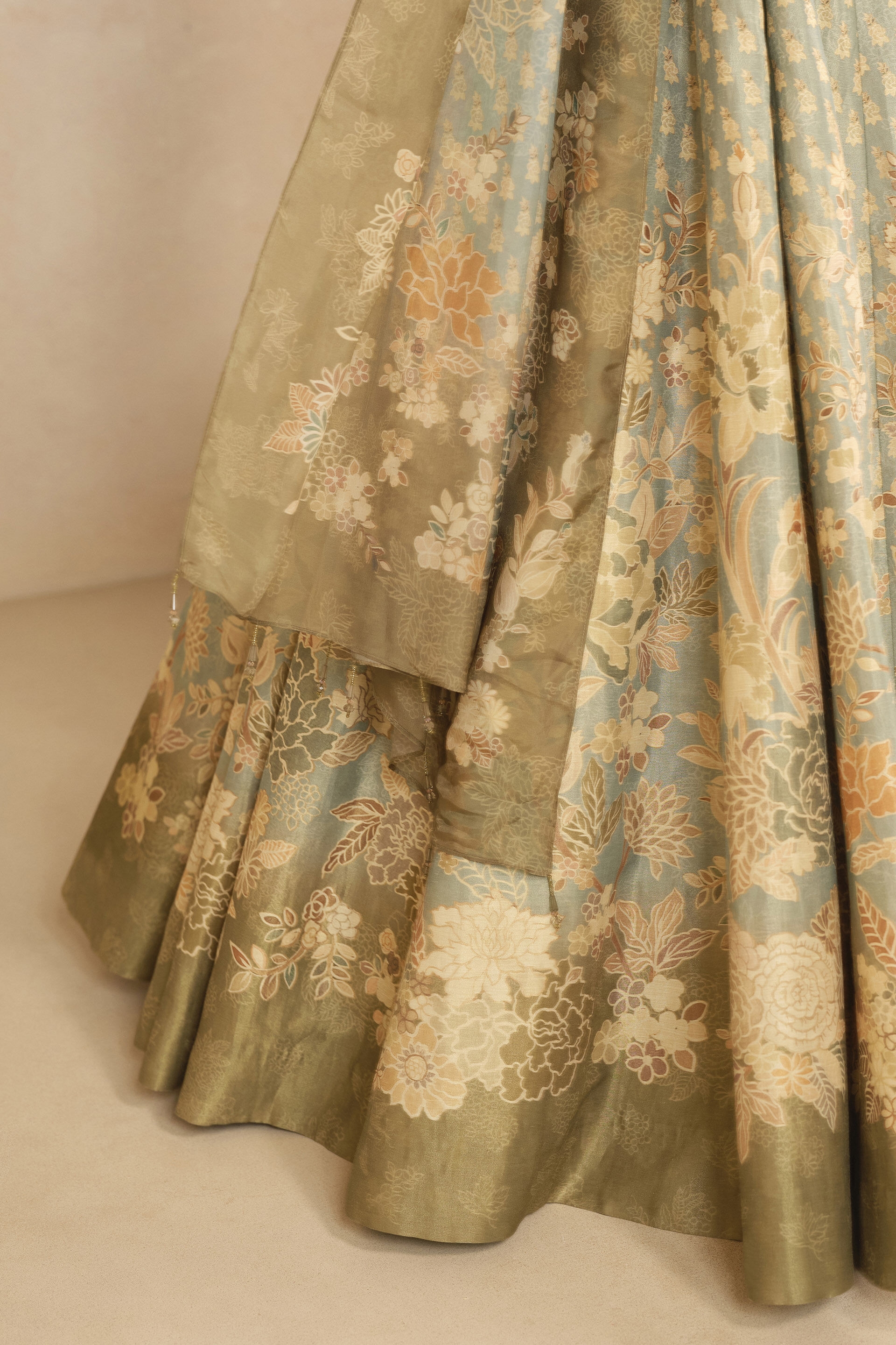 Noora Embroidered Lehenga Set - Blue, Blue, image 7