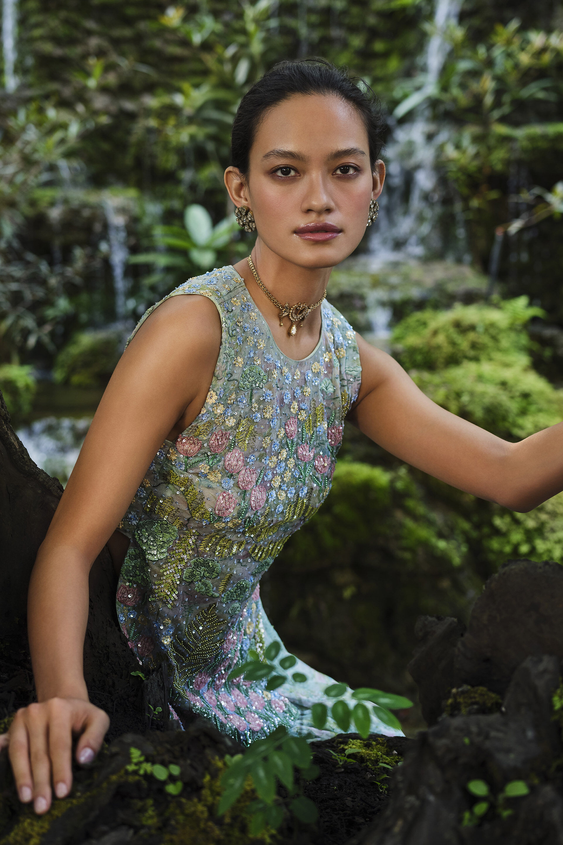 Isla Embroidered & Applique Skirt Set - Blue, Blue, image 4