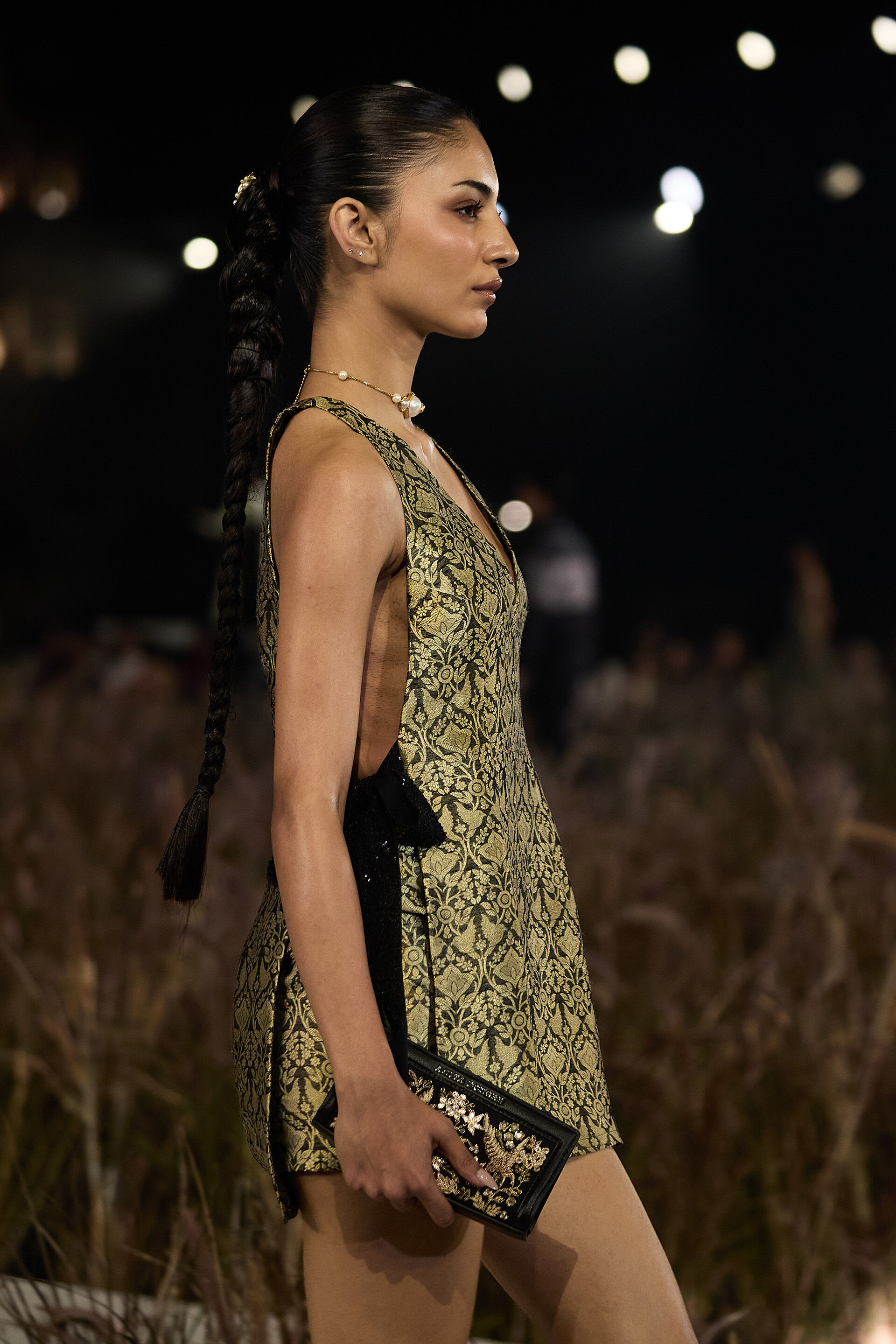 Arsema Woven Benarasi Co-ord - Black, Black, image 4