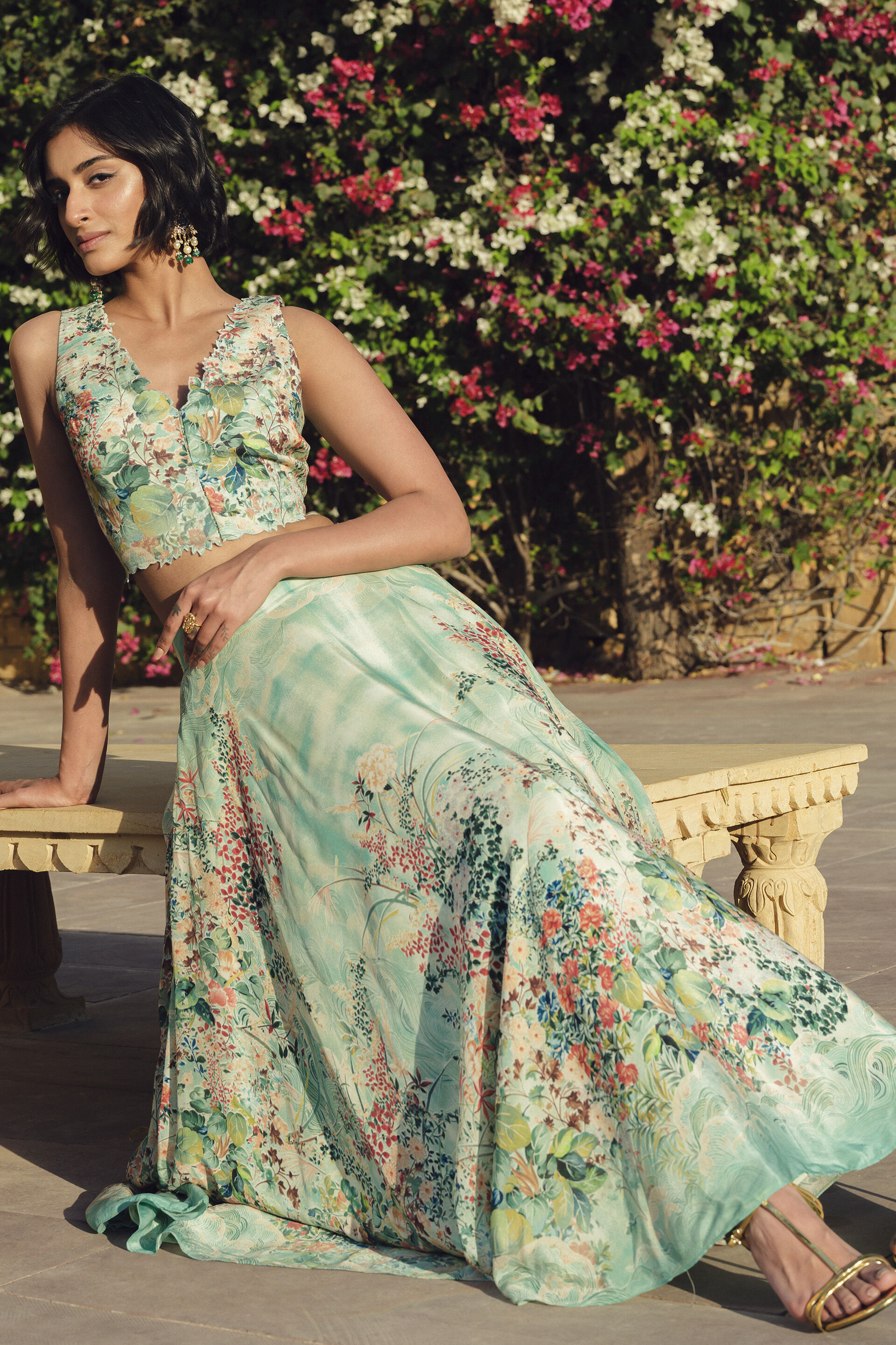 Pomona Skirt Set - Sage, Sage, image 5