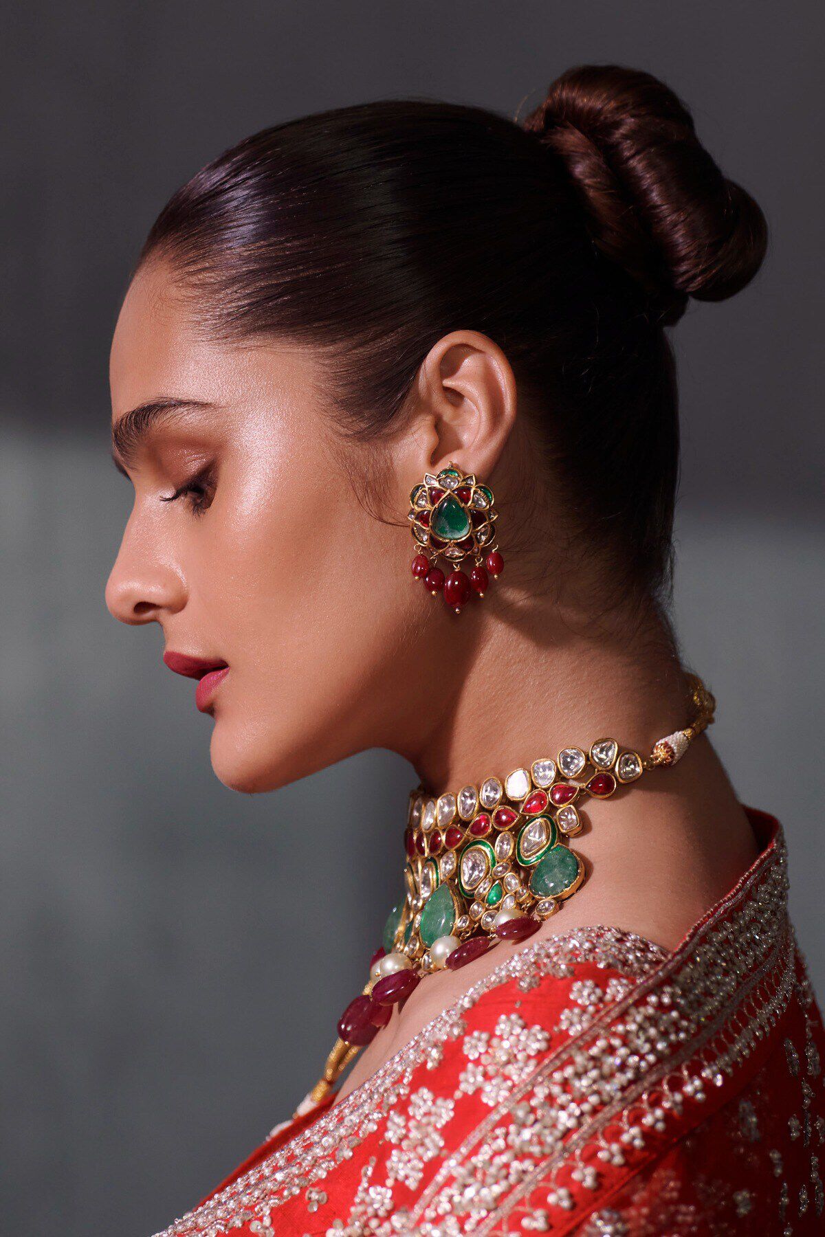 4 - Ela Lehenga Set -  Red, image 4