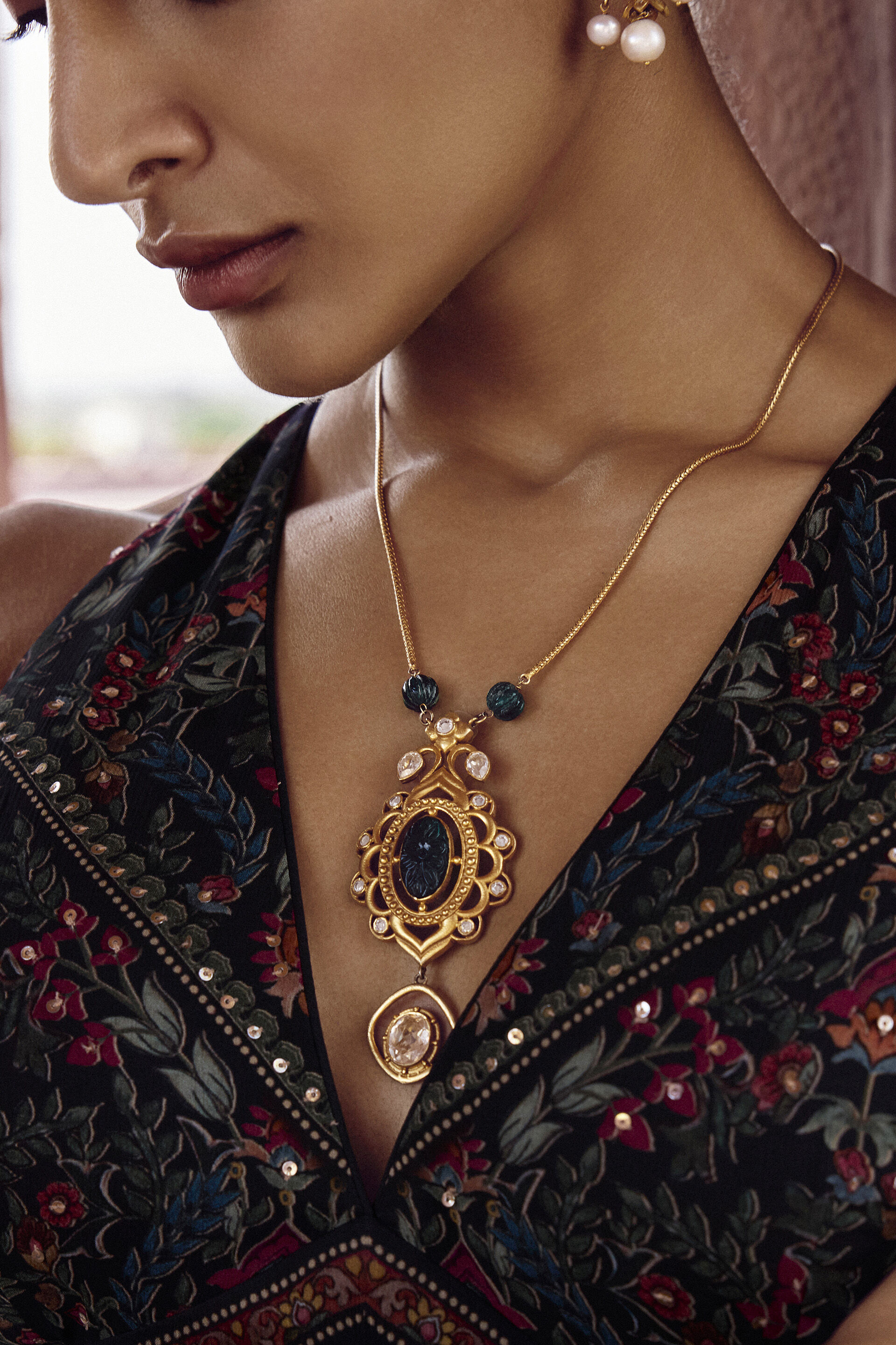 Nesma Layered Necklace, , image 3