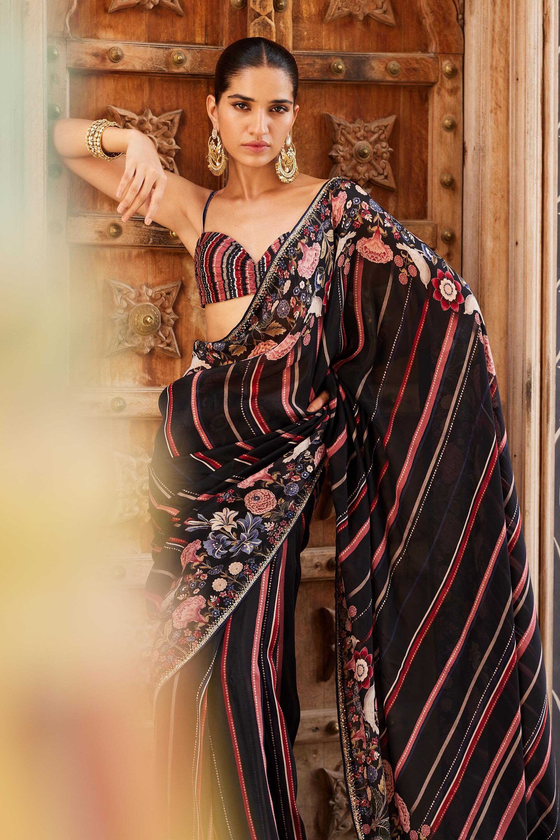 Ezha Saree - Black, Black, image 6