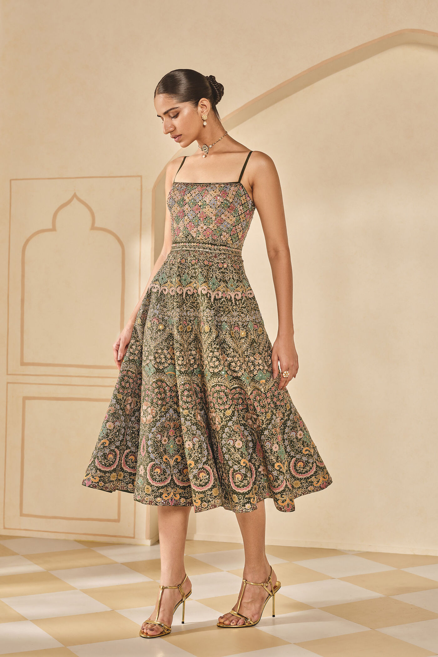 anita dongre green dress Loraina Dress