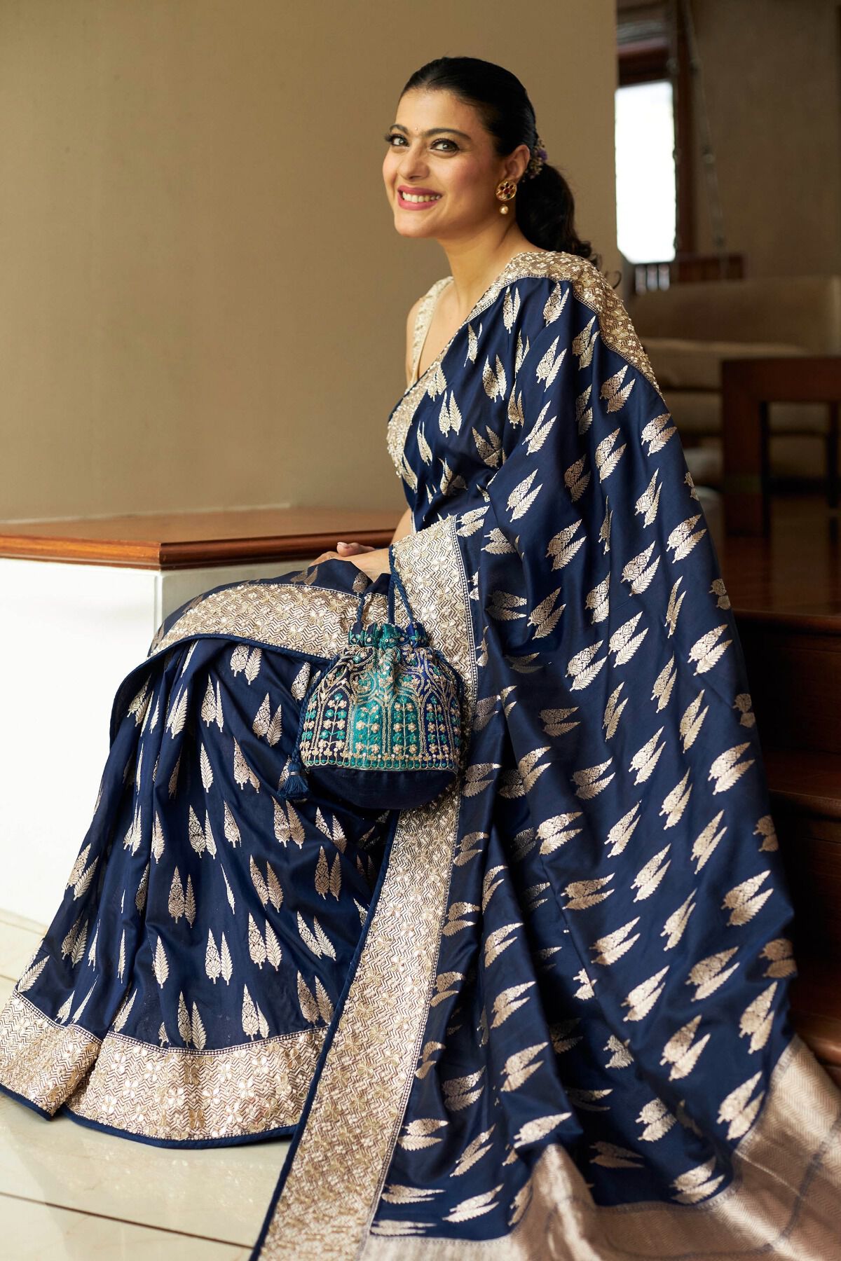 1 - Panita Benarasi Saree &ndash; Blue, image 1