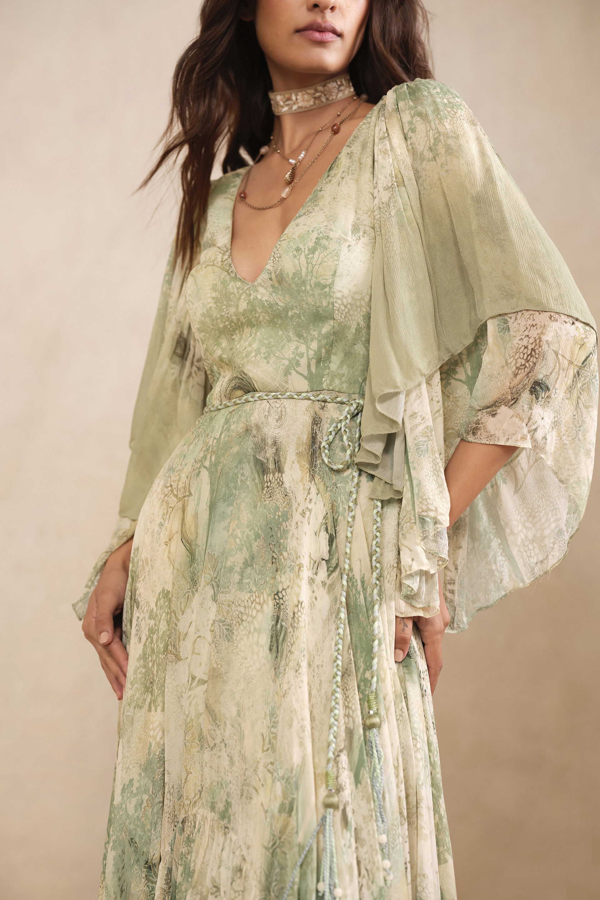 Amur Bemberg Gown - Sage, Sage, image 3