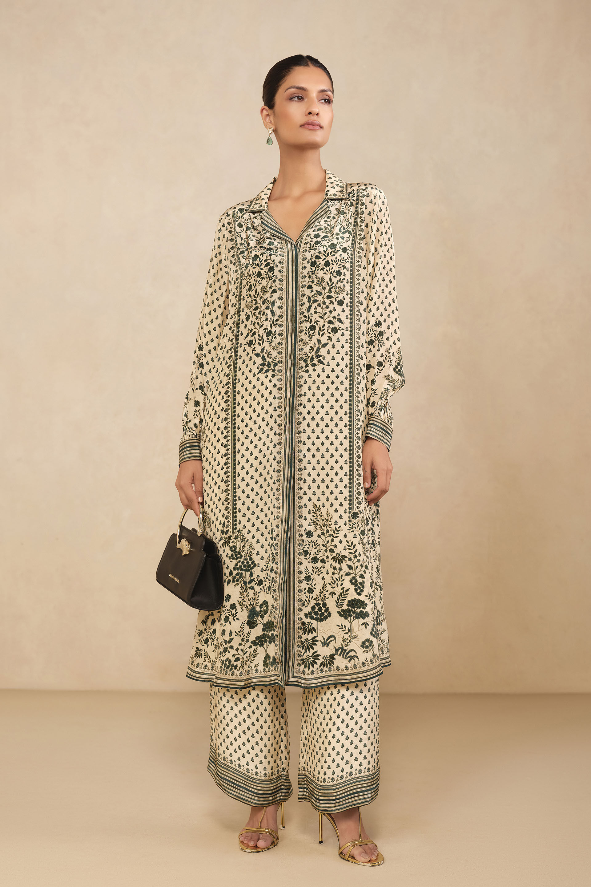 Evani Kurta Set -  Beige