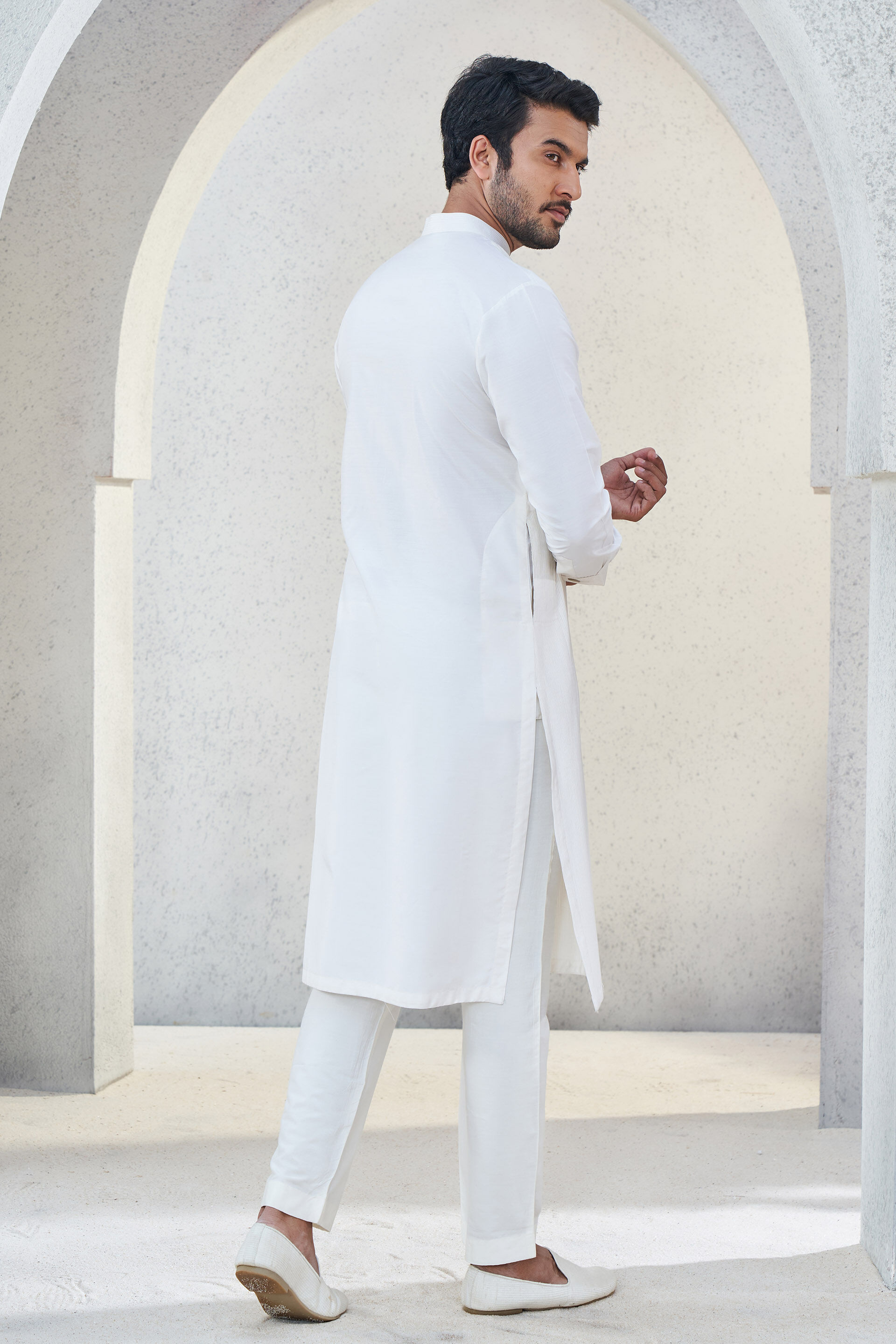 Affan Kurta - Off White, Off White, image 3