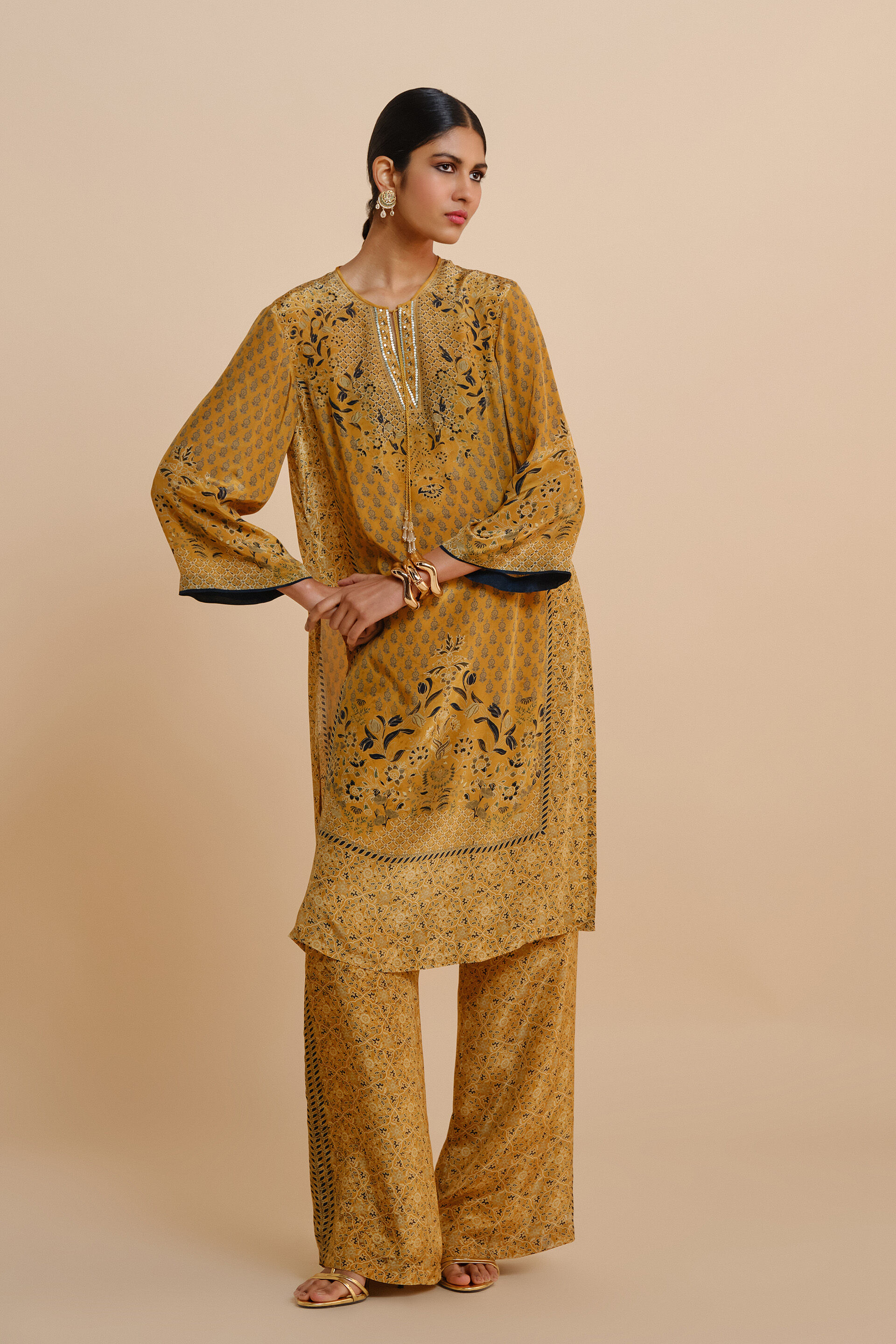 Emira Kurta Set - Yellow