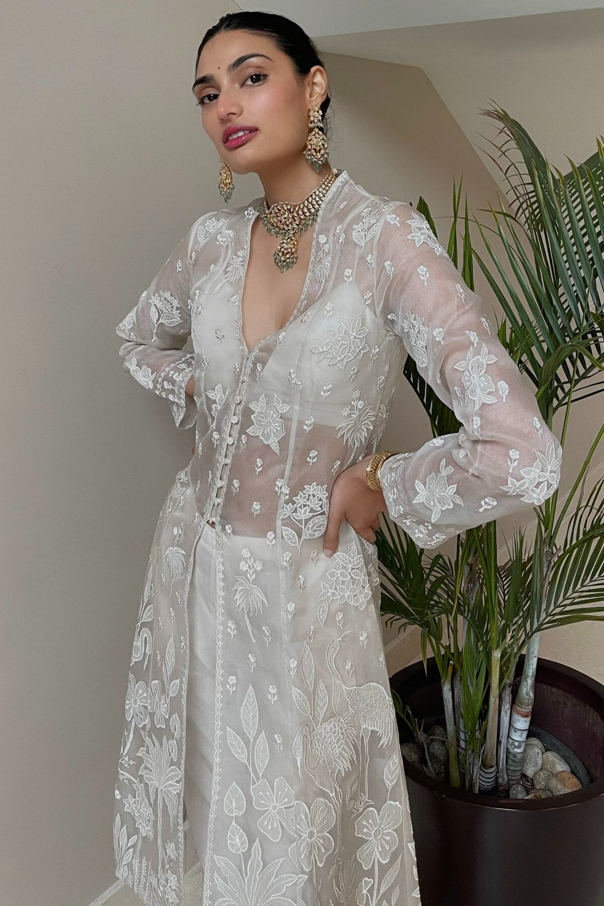 1 - Flamingo Paradise Jacket Set - Natural, image 1