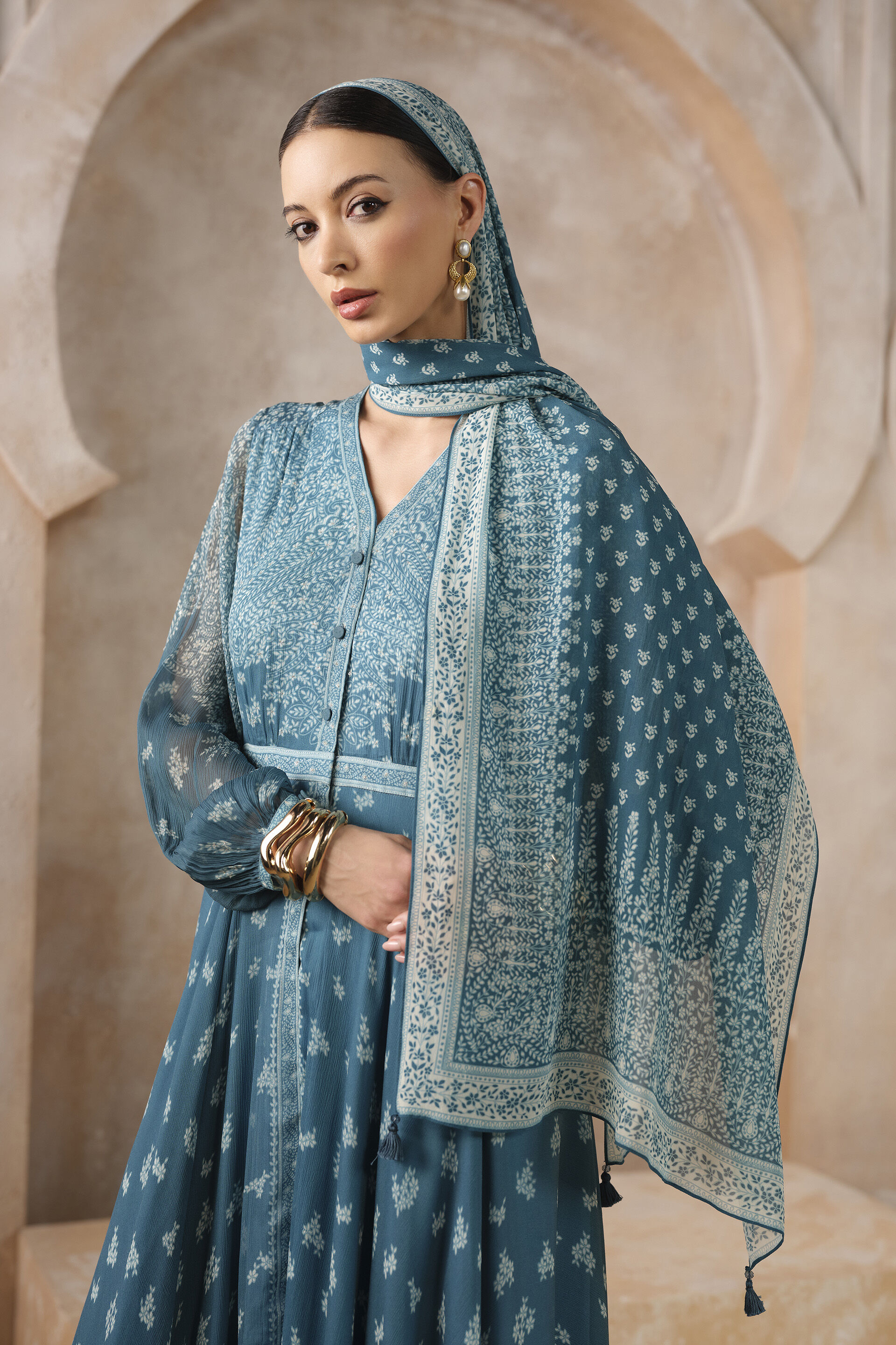 Amihan Kaftan - Blue, Blue, image 4