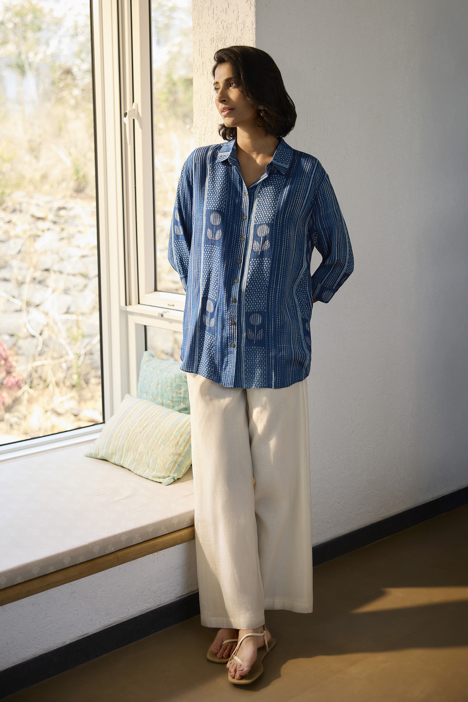 Serene Silk Pants - Ivory