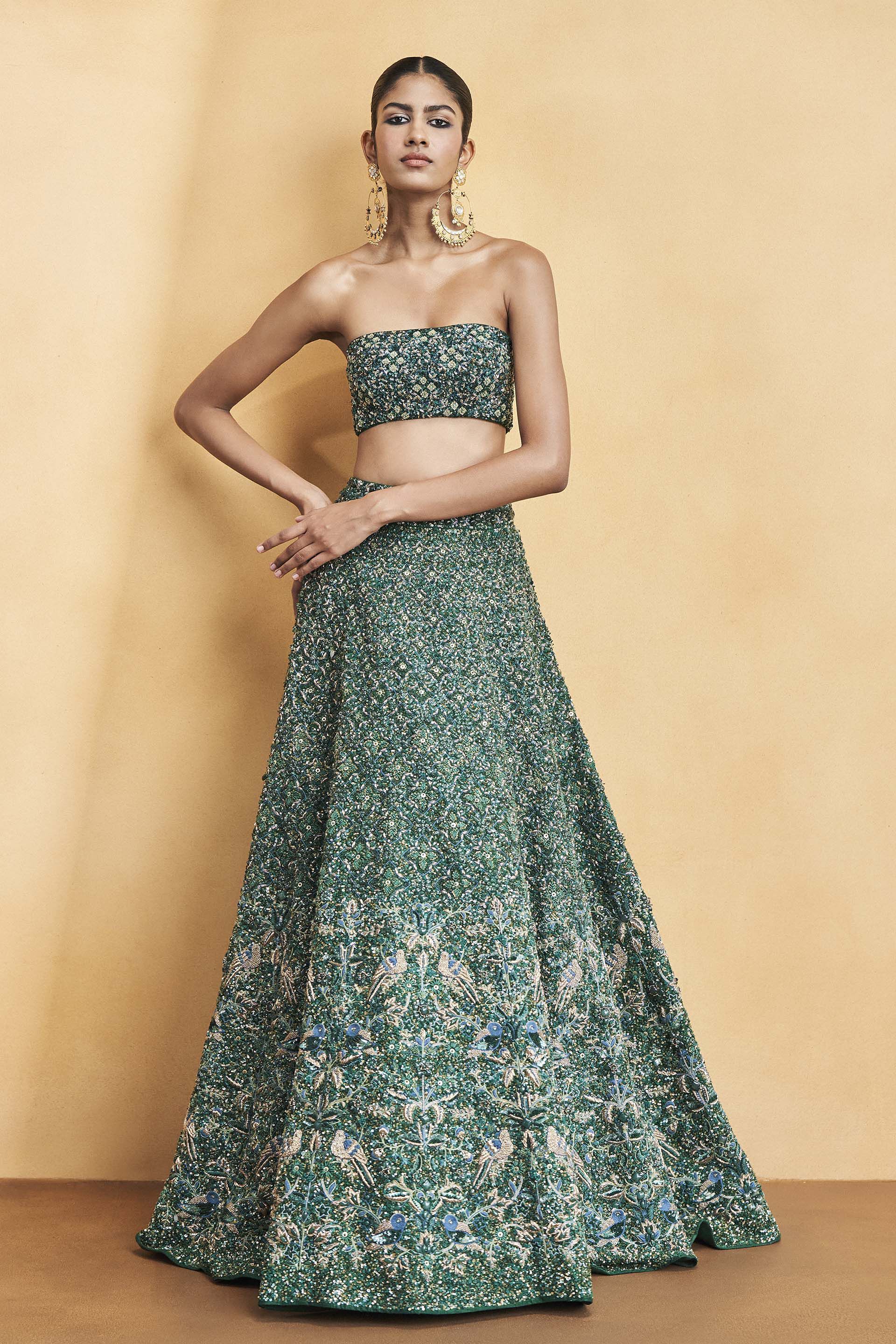 Buy Deep Into The Forest Skirt Set - Green from Anita