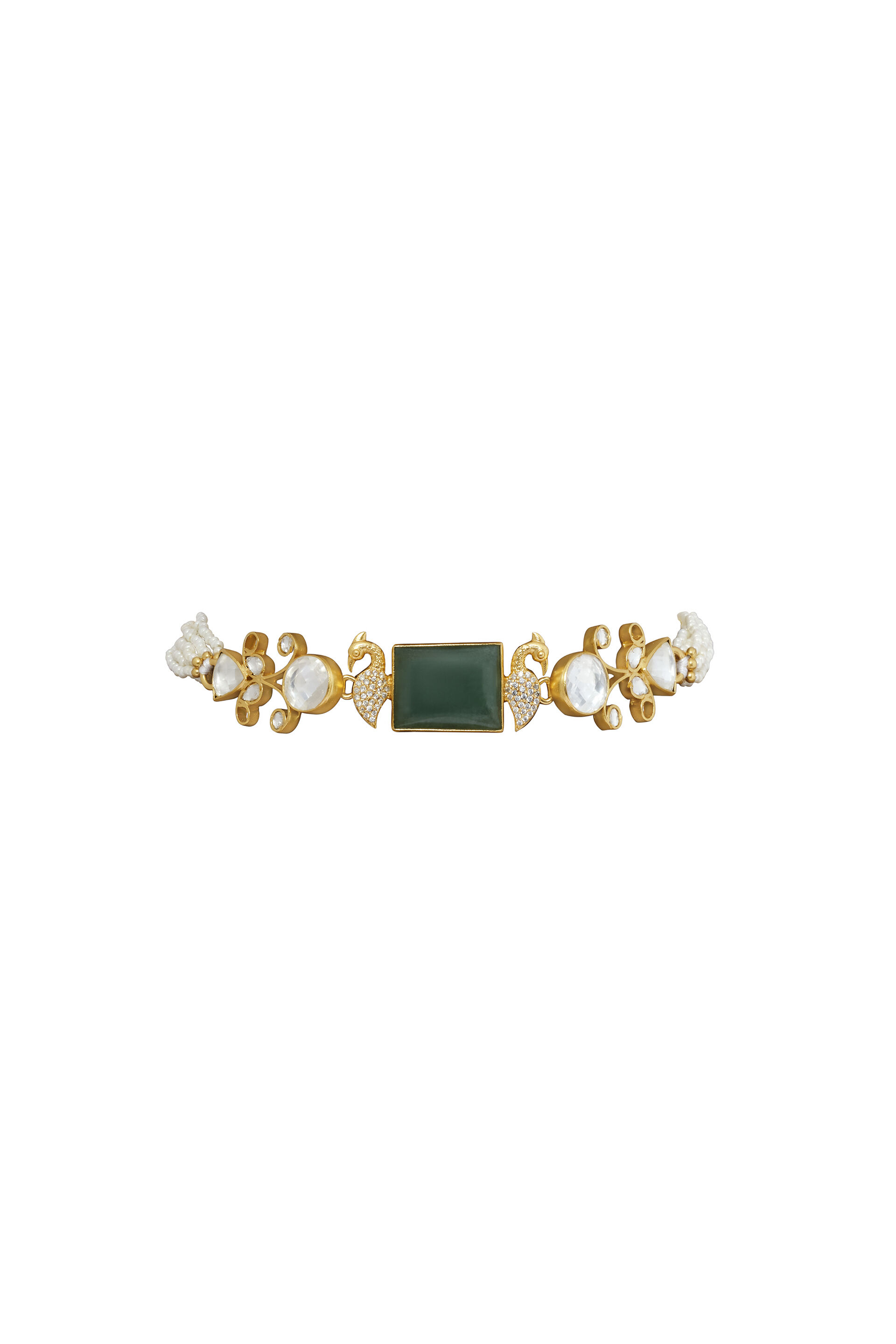 Avina Green Choker