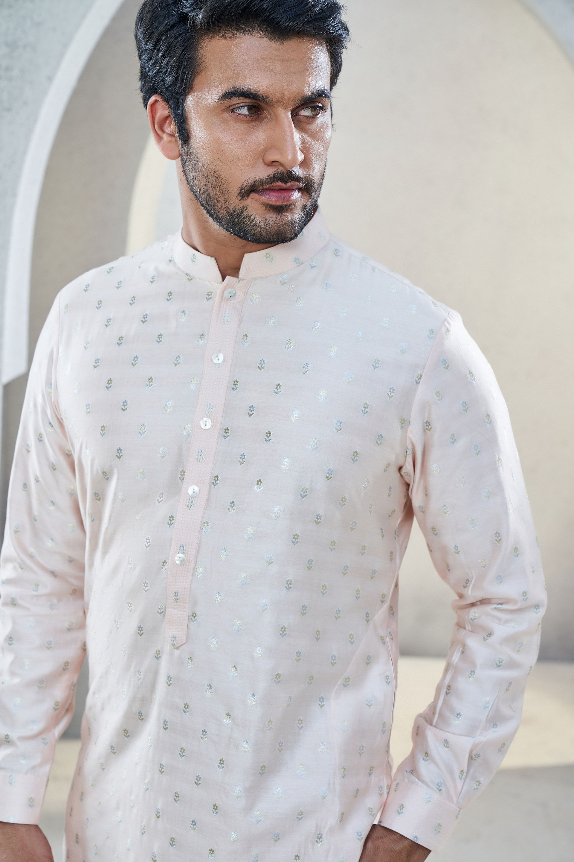 Alman Kurta - Pink, Pink, image 4