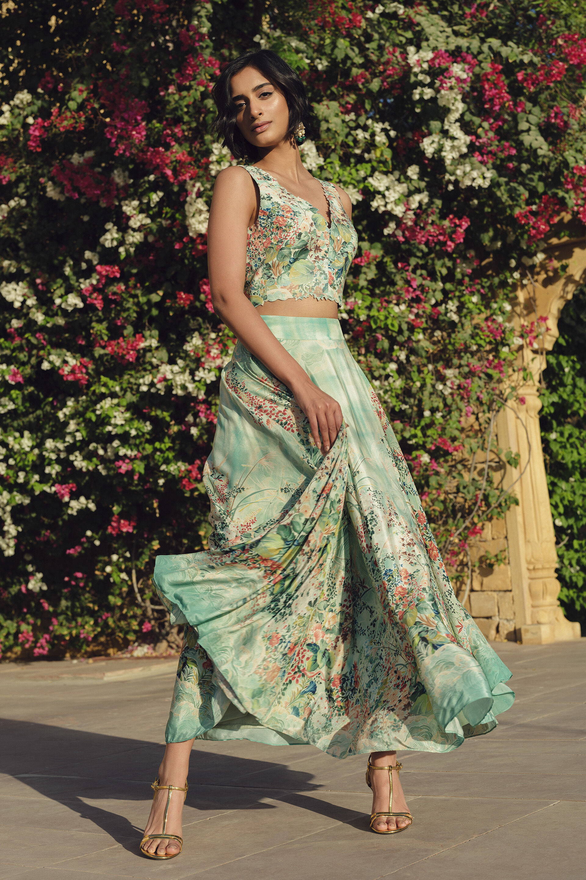 Pomona Skirt Set - Sage