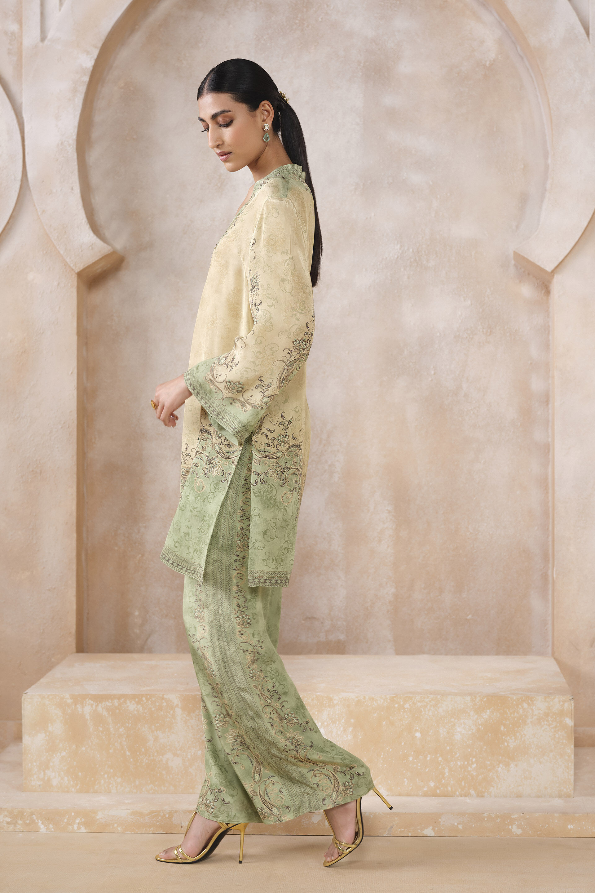 Avra Kurta Set - Green, Green, image 3
