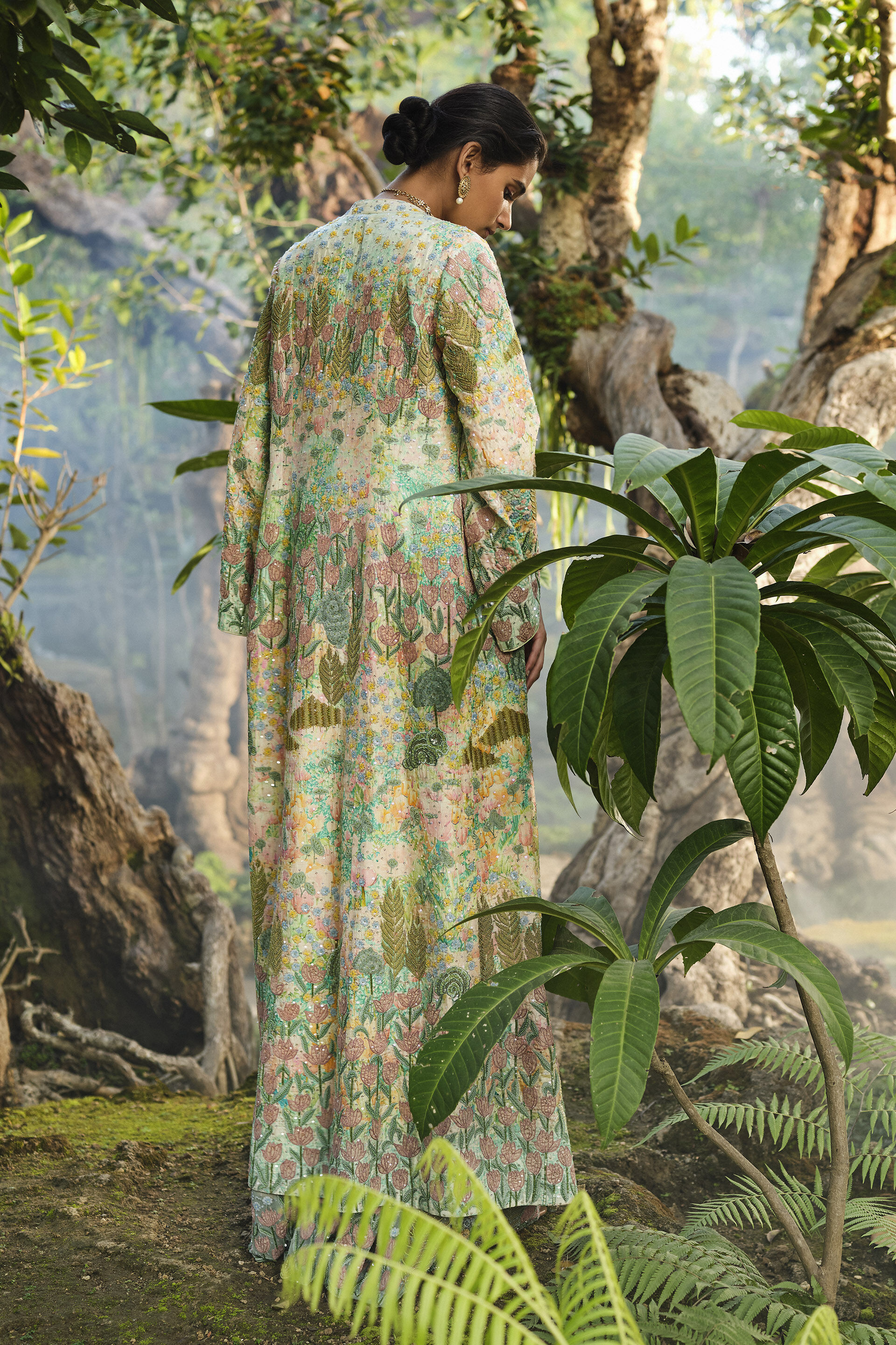 Lakeforest Embroidered Jacket Set - Sage, Sage, image 2