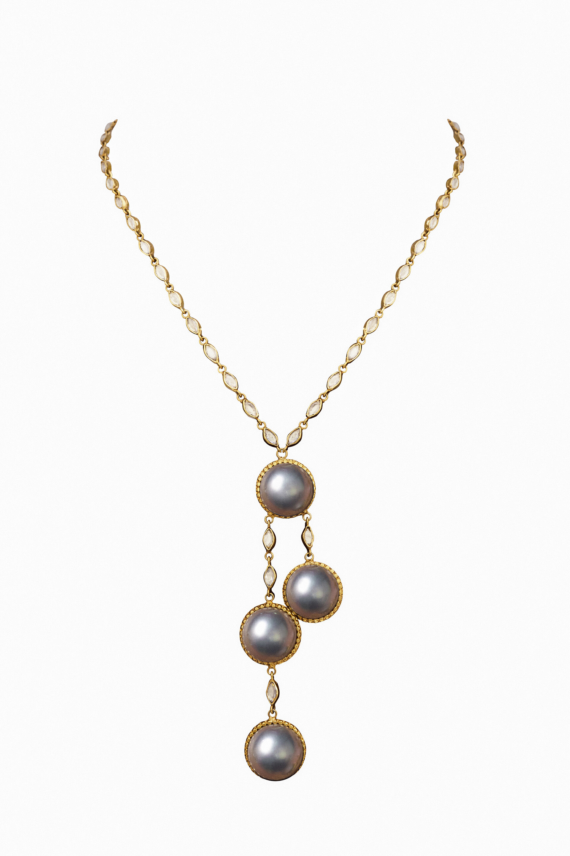 High low necklace top