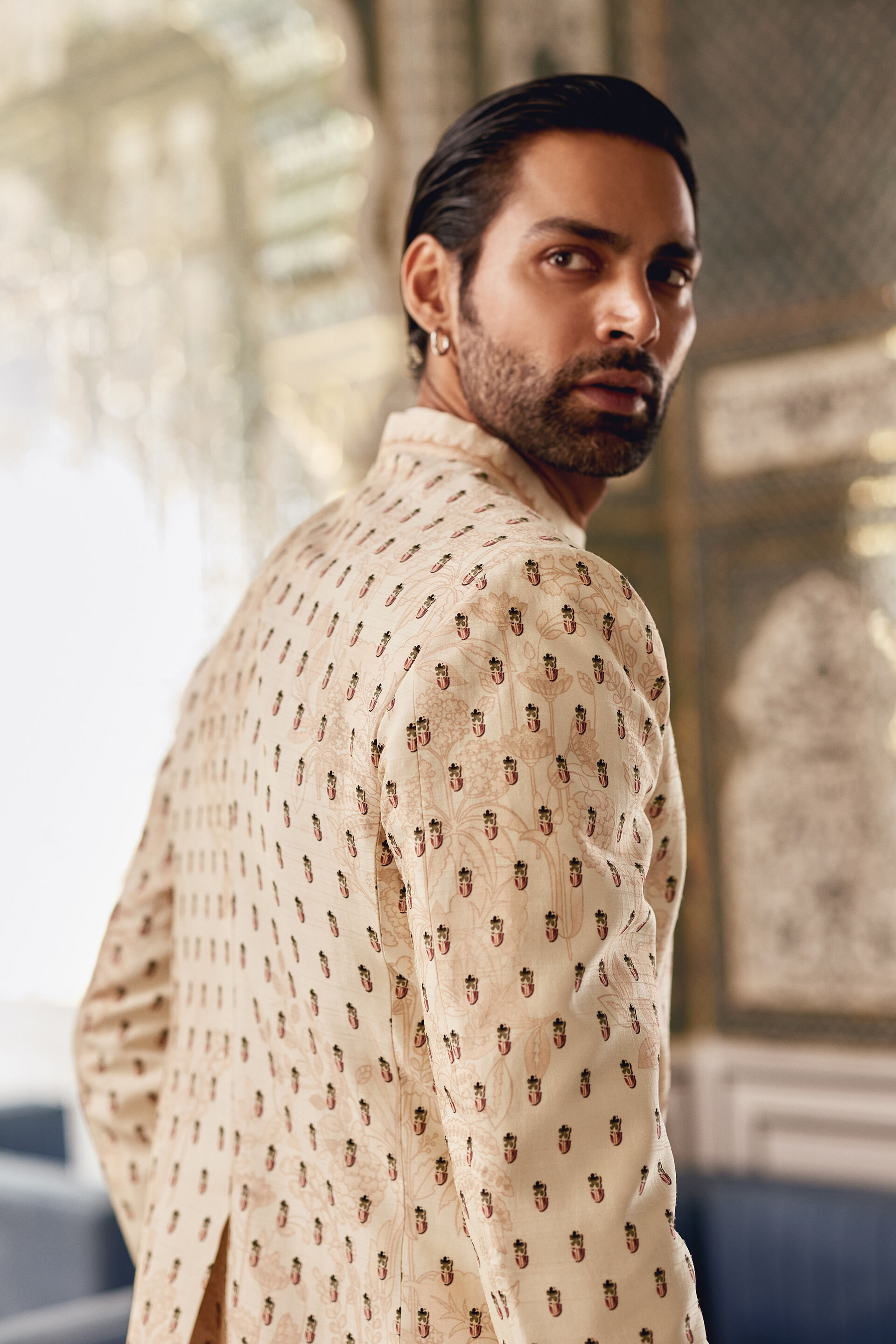 Eshan Silk Bandhagala - Ivory, Ivory, image 5