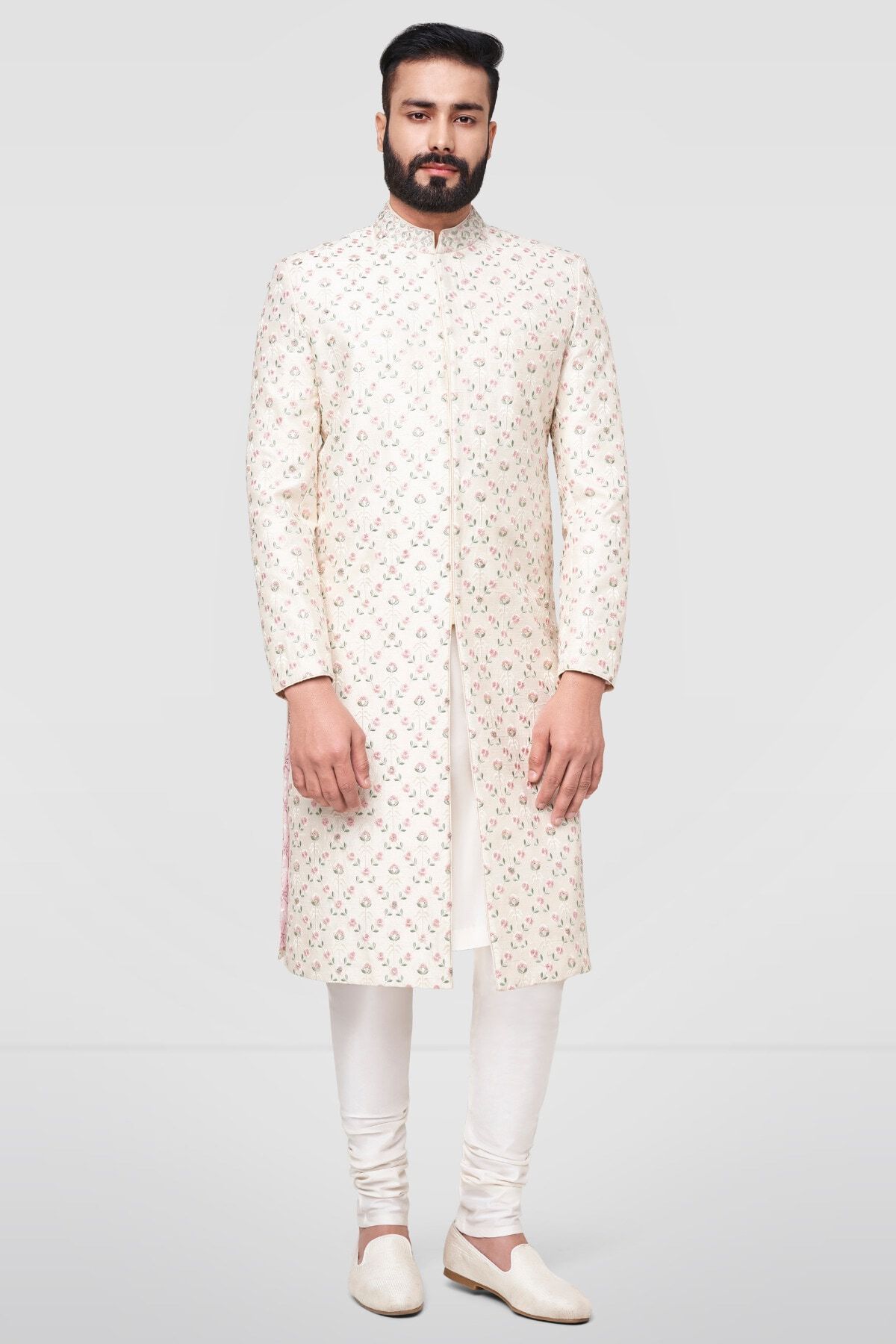 Raghav Sherwani - Off White, Offwhite, image 1