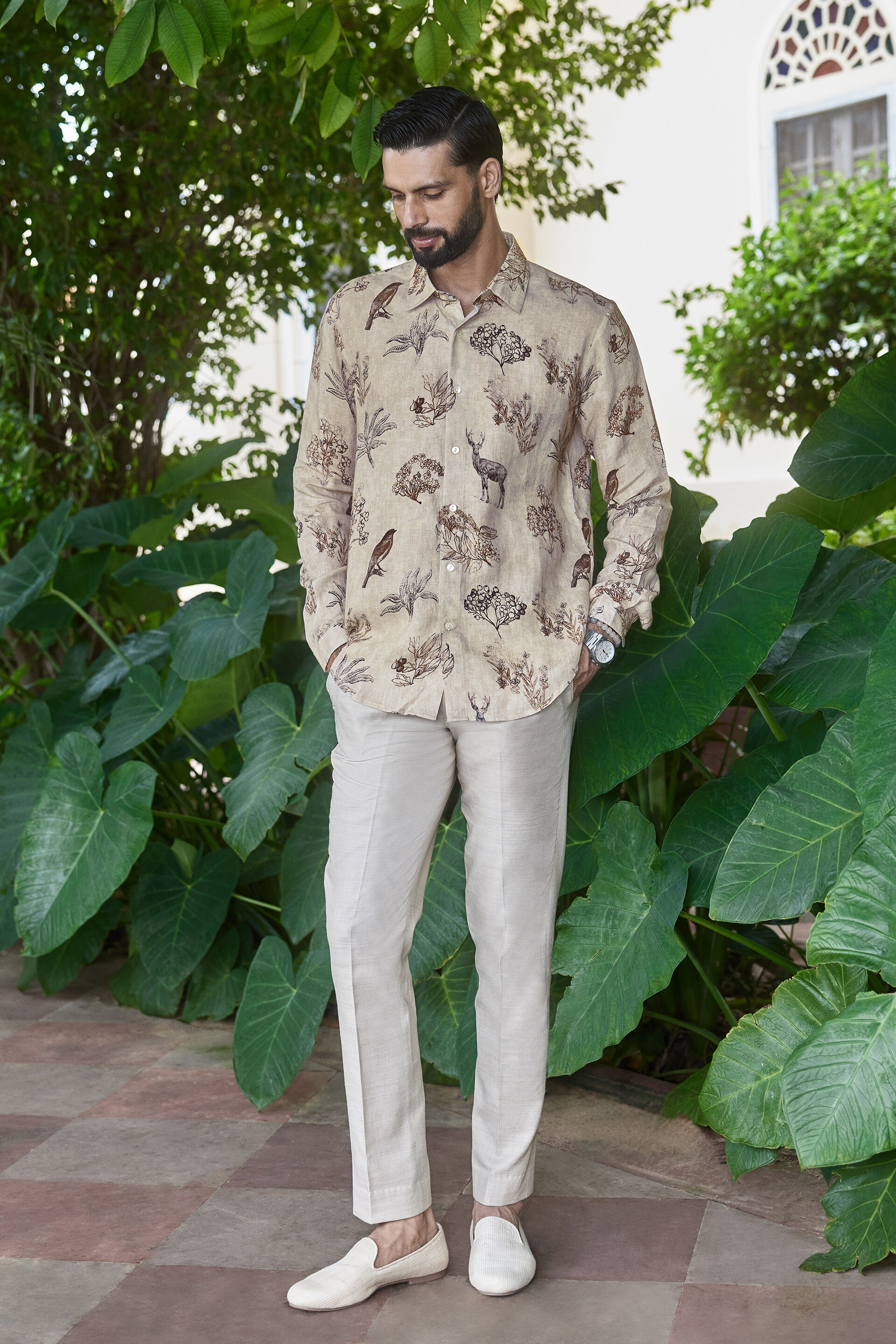 Parin Linen Shirt - Beige