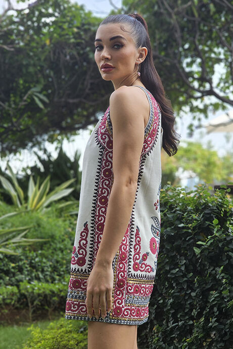 Flowers Of The Forest Dress - Cream