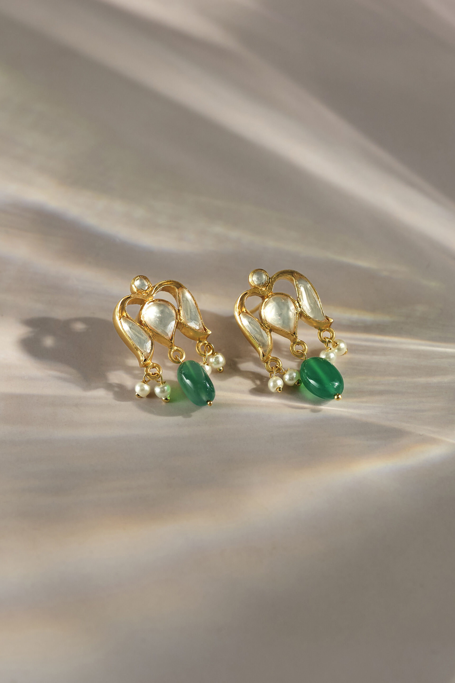 Asin Deep Green Earrings, , image 2