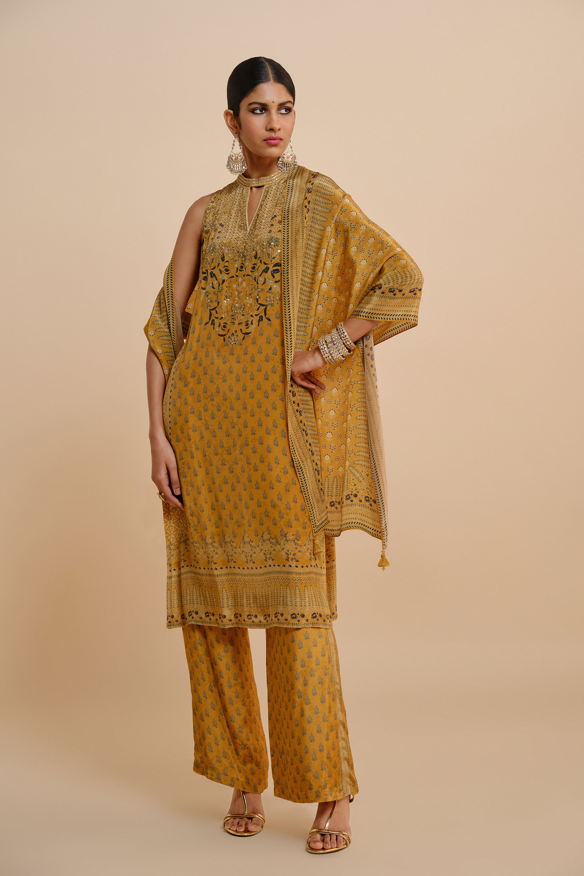 Emira Stole - Yellow, Yellow, image 1