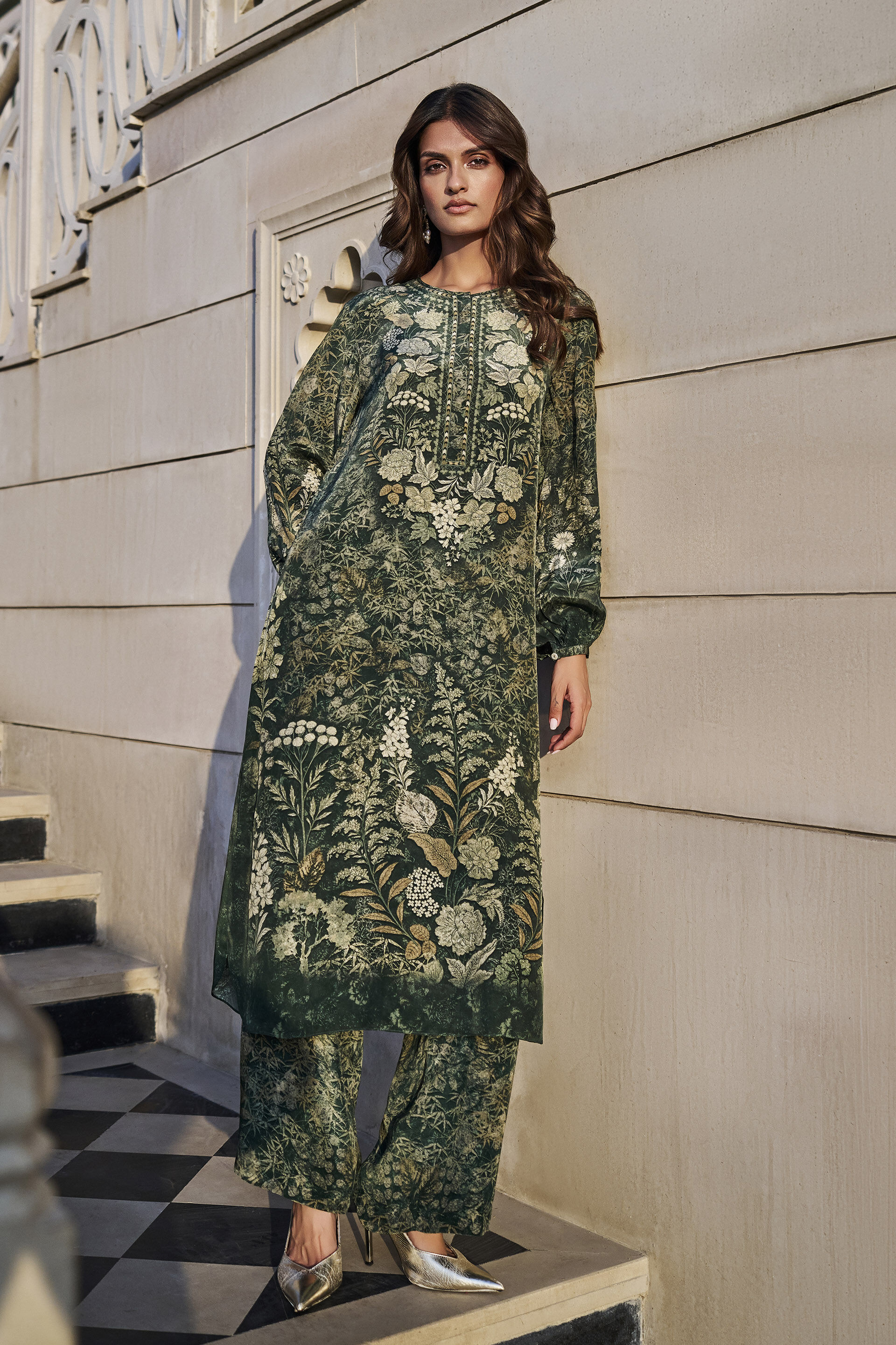 Lekha Green Kurta Set