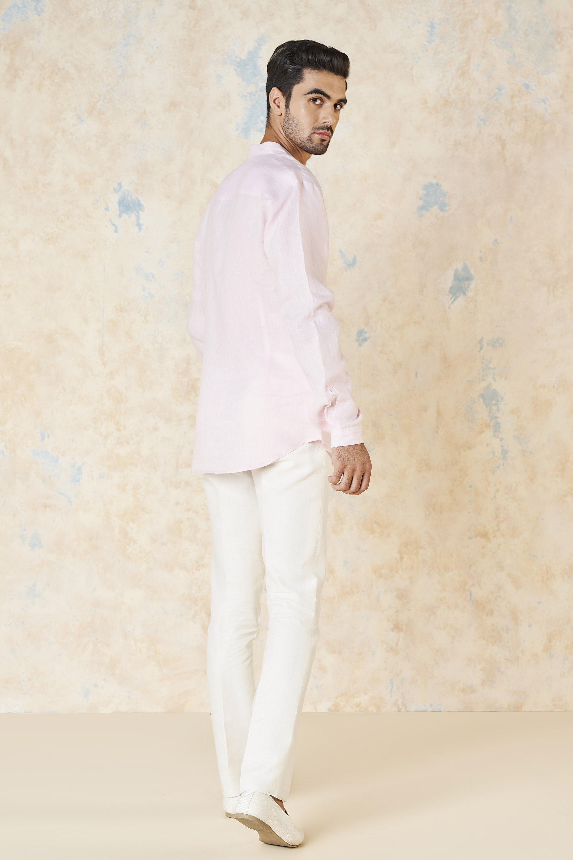 Anant Linen Shirt - Pink, Pink, image 3