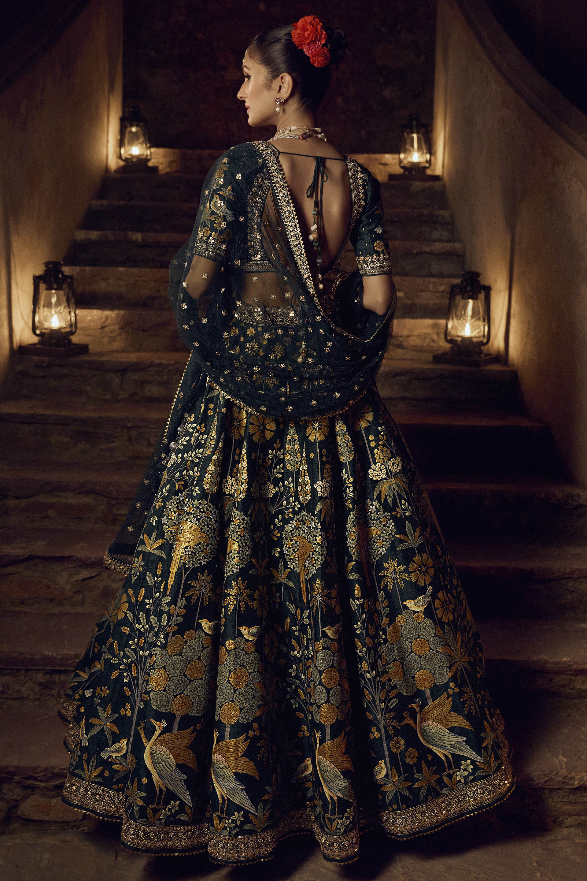 Kimaya Lehenga Green