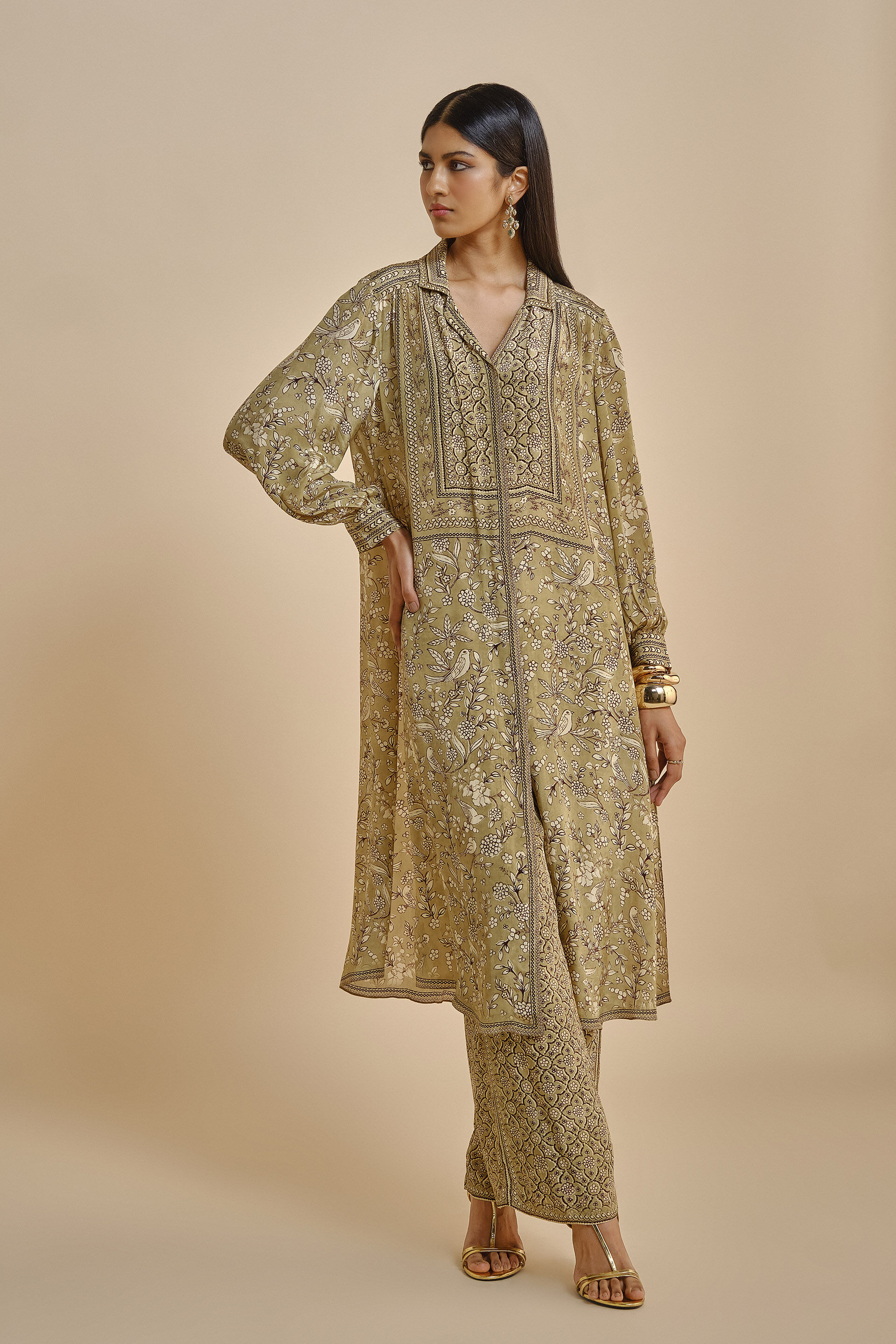 Rimaza Kurta Set - Sage, Sage, image 3