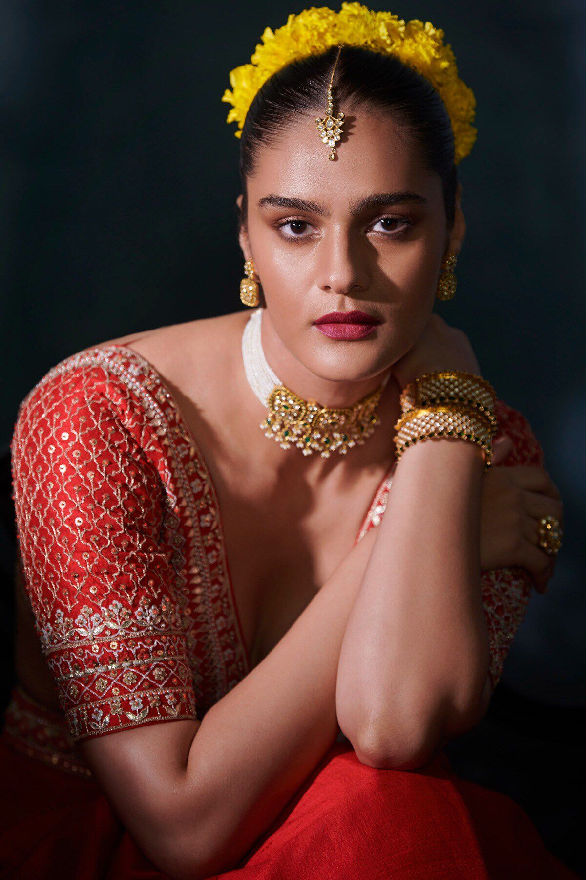 3 - Janki Lehenga Set &ndash; Red, image 3