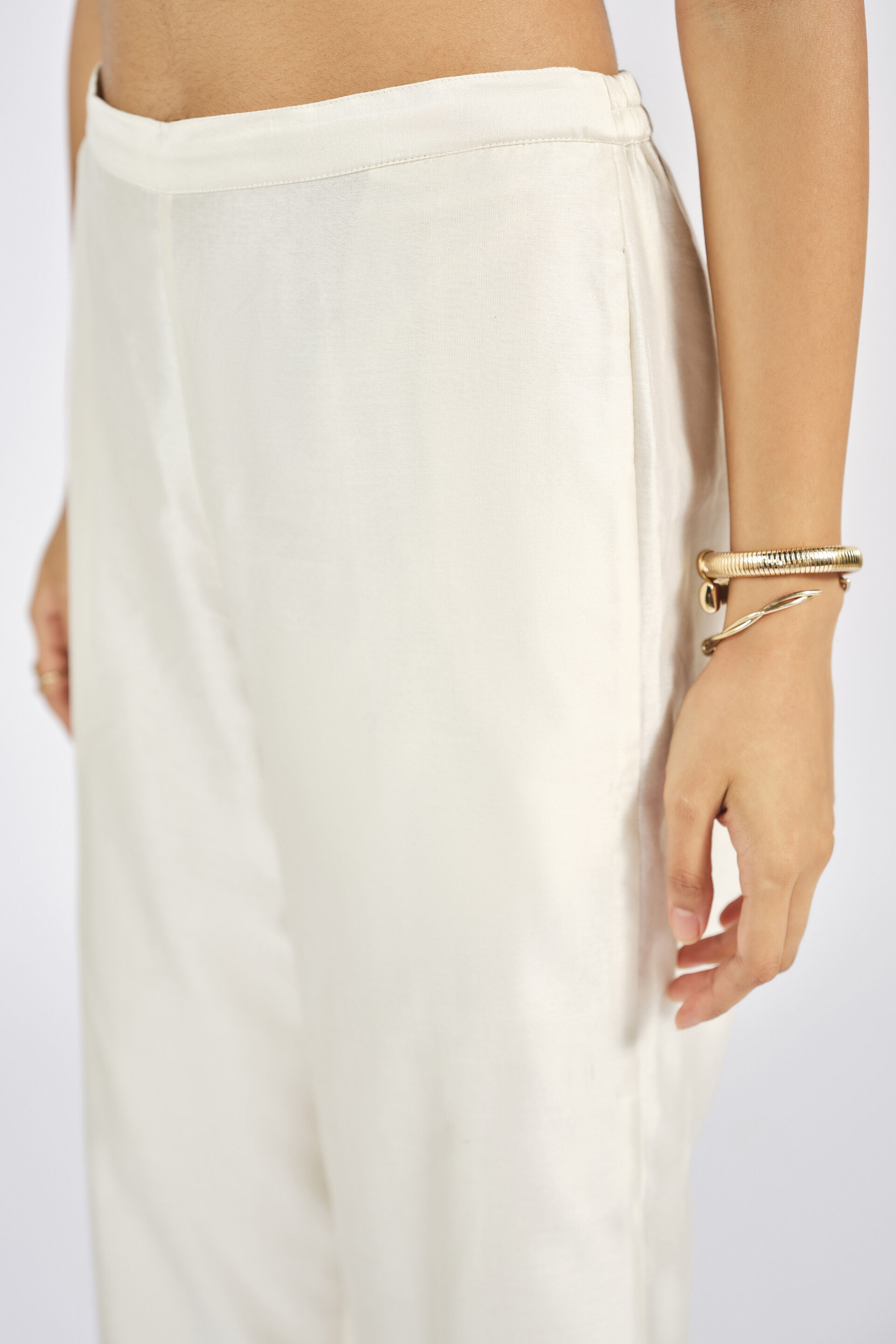 Serene Silk Pants - Ivory, Ivory, image 6