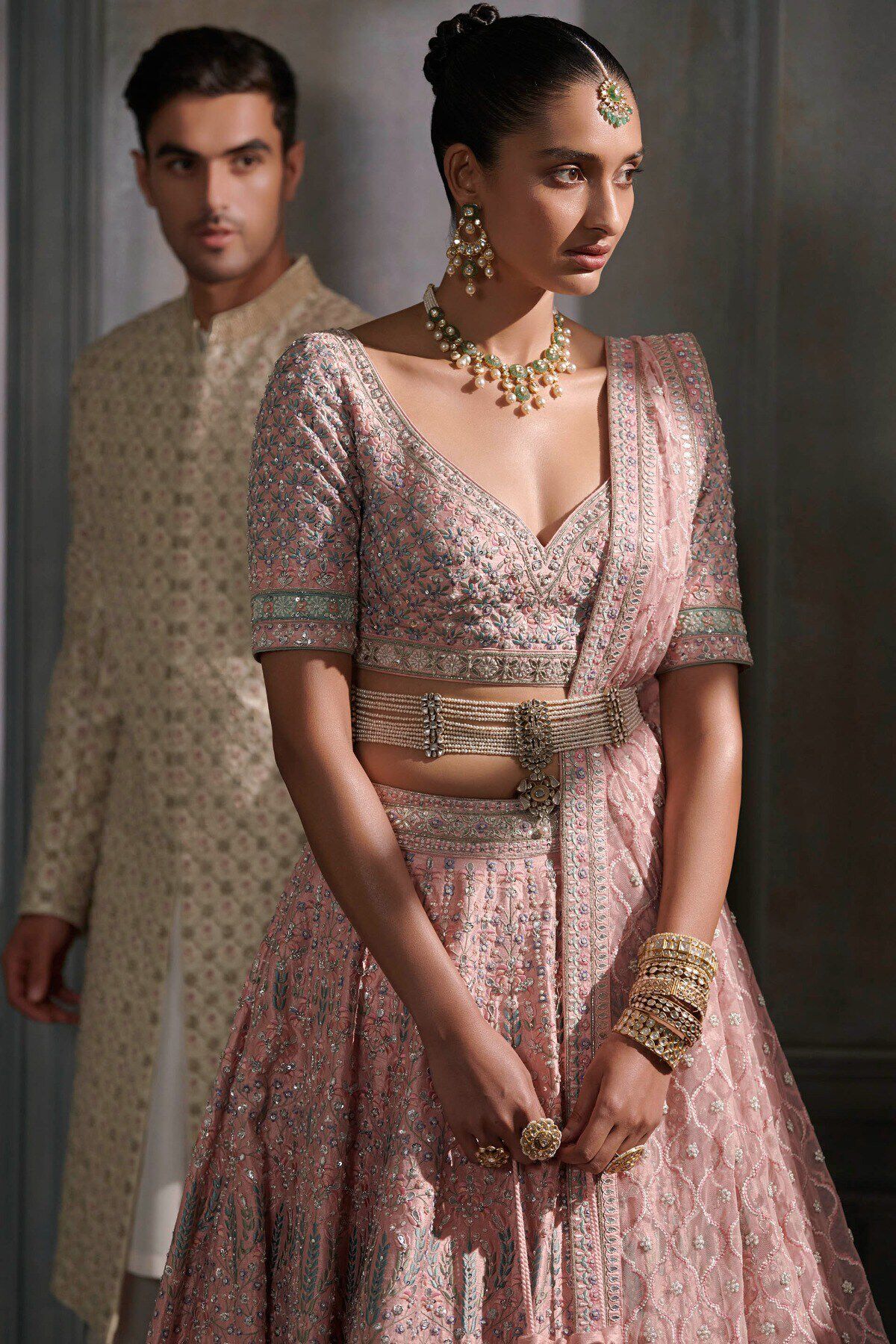 5 - Aeindri Lehenga Set &ndash; Blush, image 5